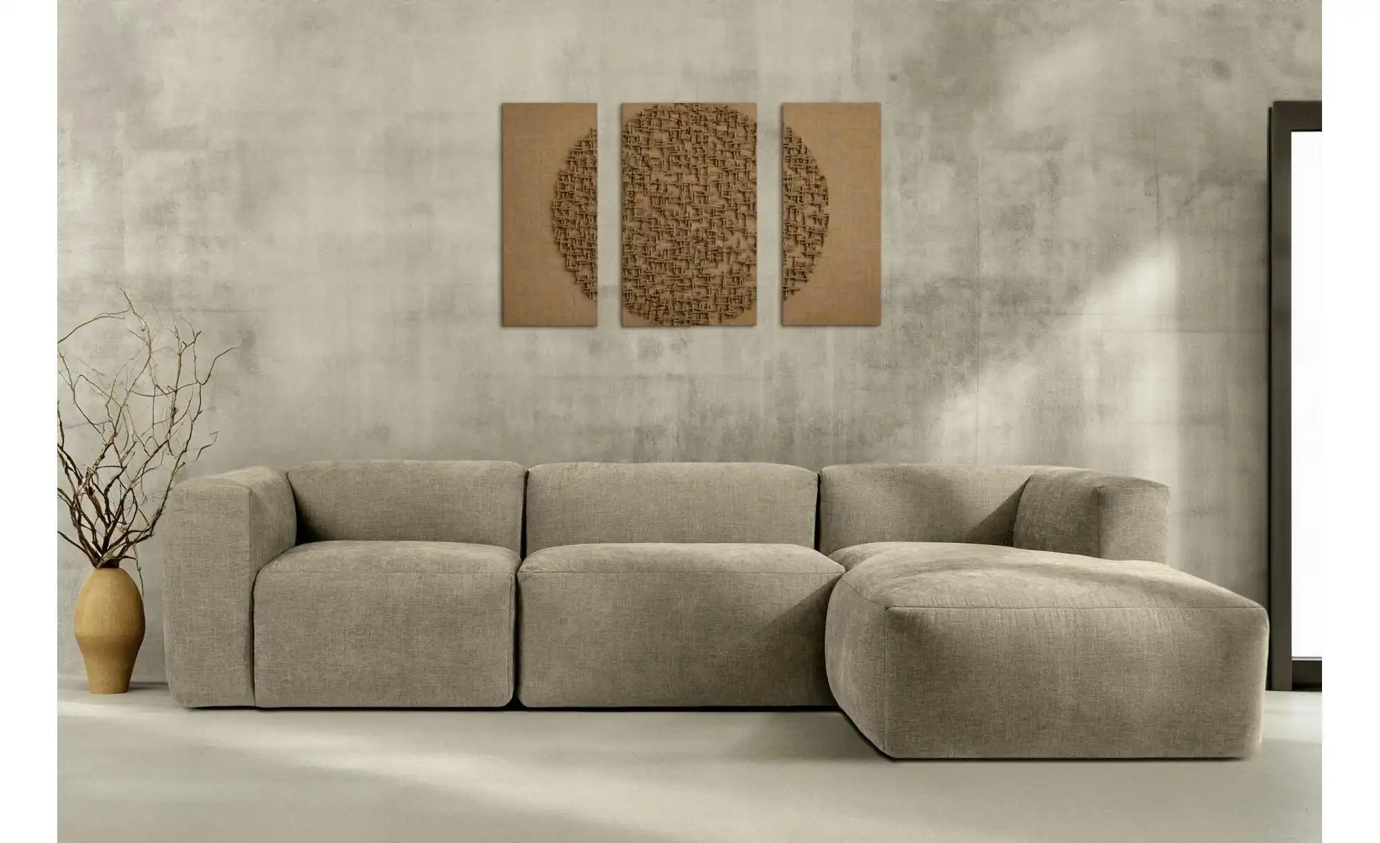 KONSIMO Ecksofa   ¦ braun ¦ Maße (cm): B: 285 H: 73 Polstermöbel > Sofas > günstig online kaufen