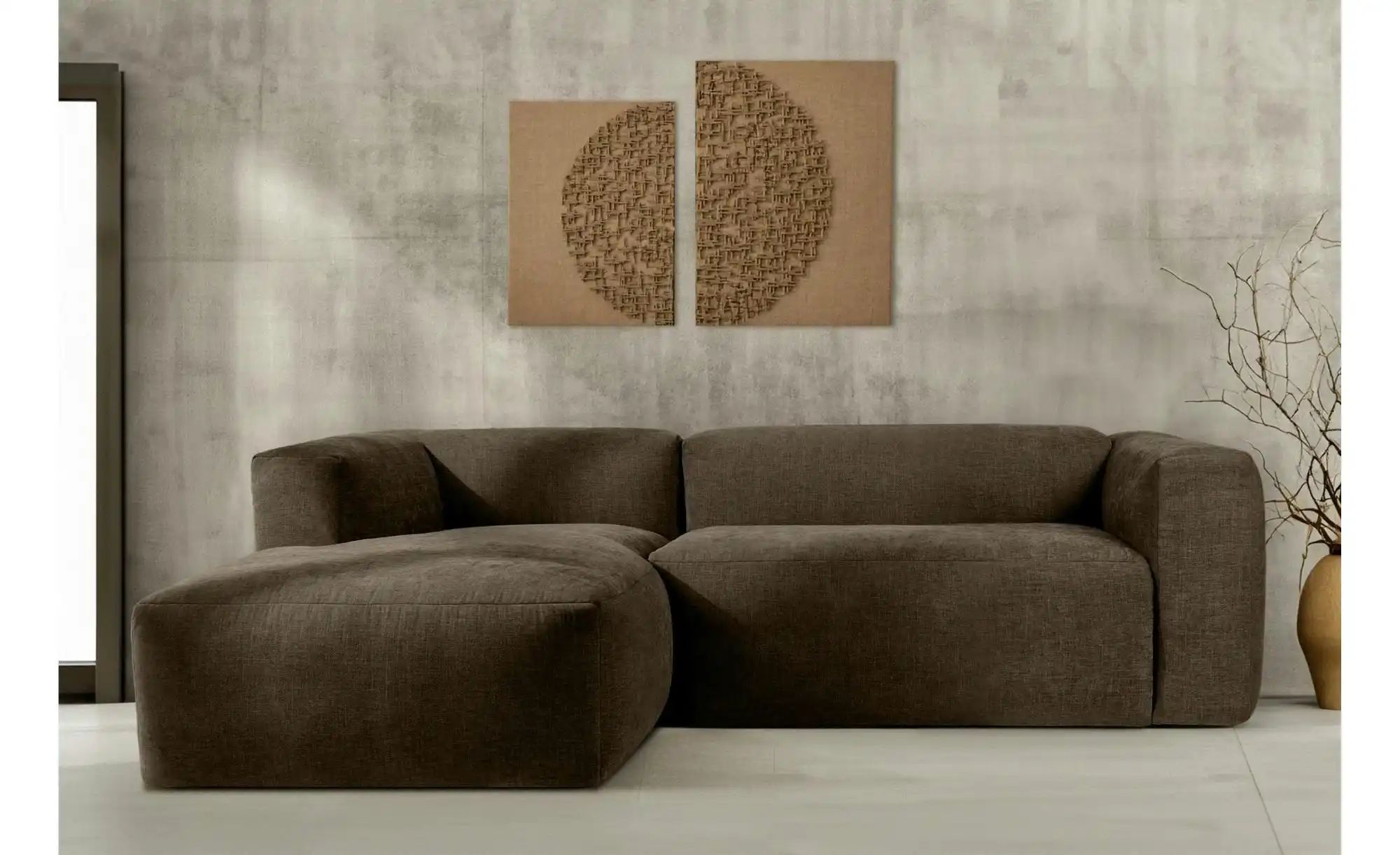 Thumbnail - KONSIMO Ecksofa  Buffo ¦ braun ¦ Maße (cm): B: 225 H: 73 Polstermöbel > Sofas > Ecksofas - Höffner