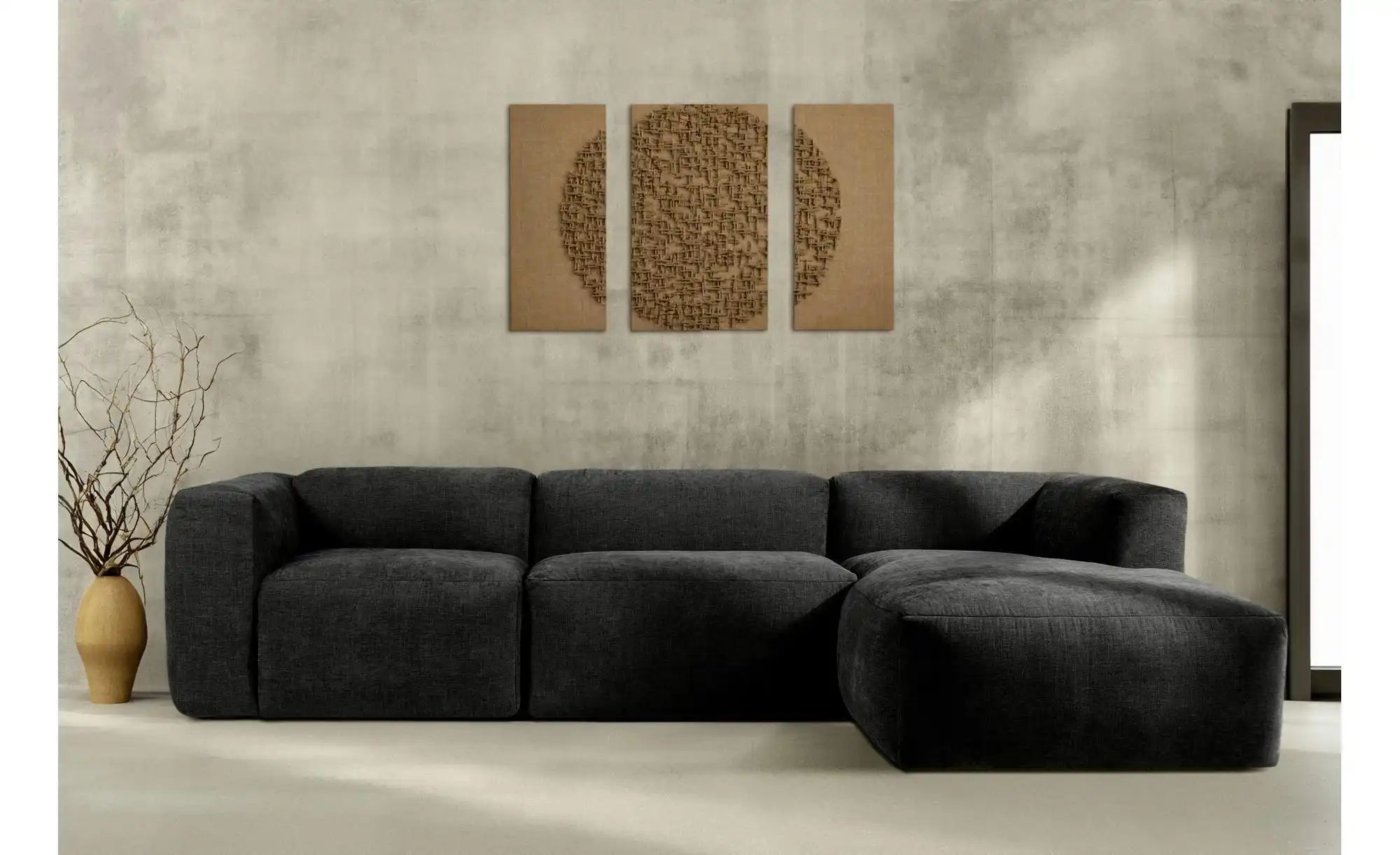 KONSIMO Ecksofa   ¦ grau ¦ Maße (cm): B: 285 H: 73 Polstermöbel > Sofas > E günstig online kaufen