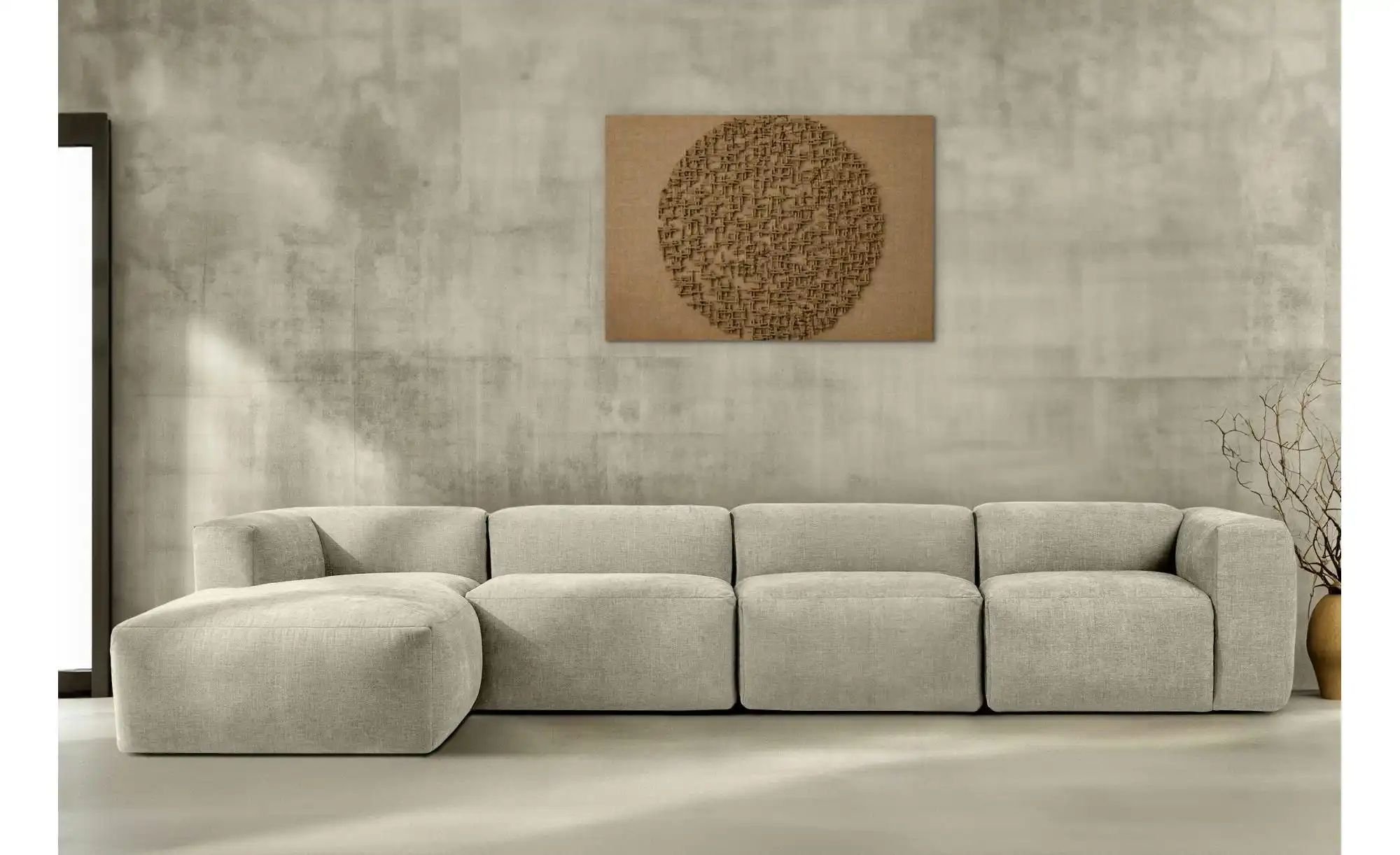 KONSIMO Ecksofa  Buffo ¦ creme ¦ Maße (cm): B: 365 H: 73 Polstermöbel > Sof günstig online kaufen