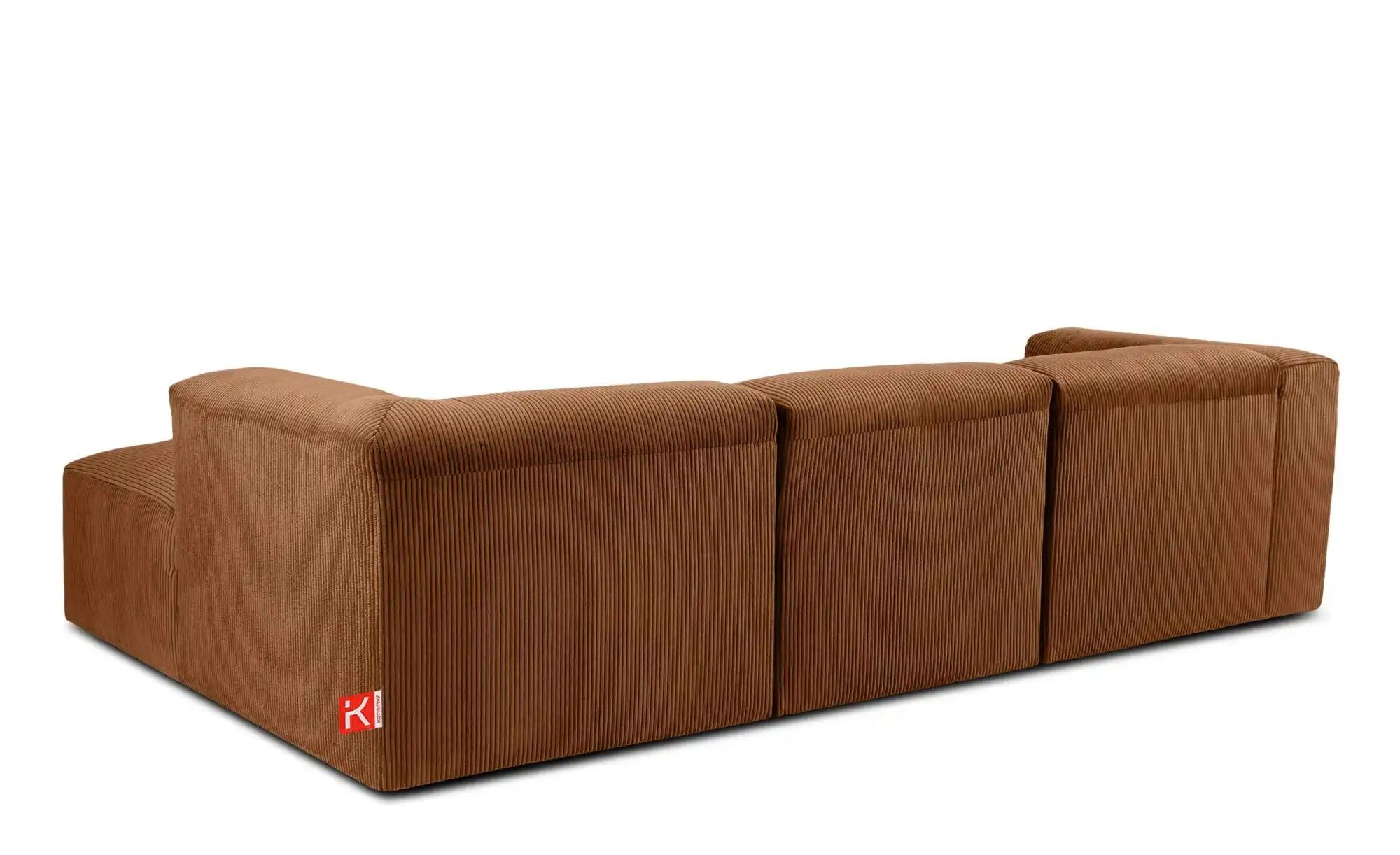 KONSIMO Ecksofa   ¦ orange ¦ Maße (cm): B: 285 H: 73 Polstermöbel > Sofas > günstig online kaufen