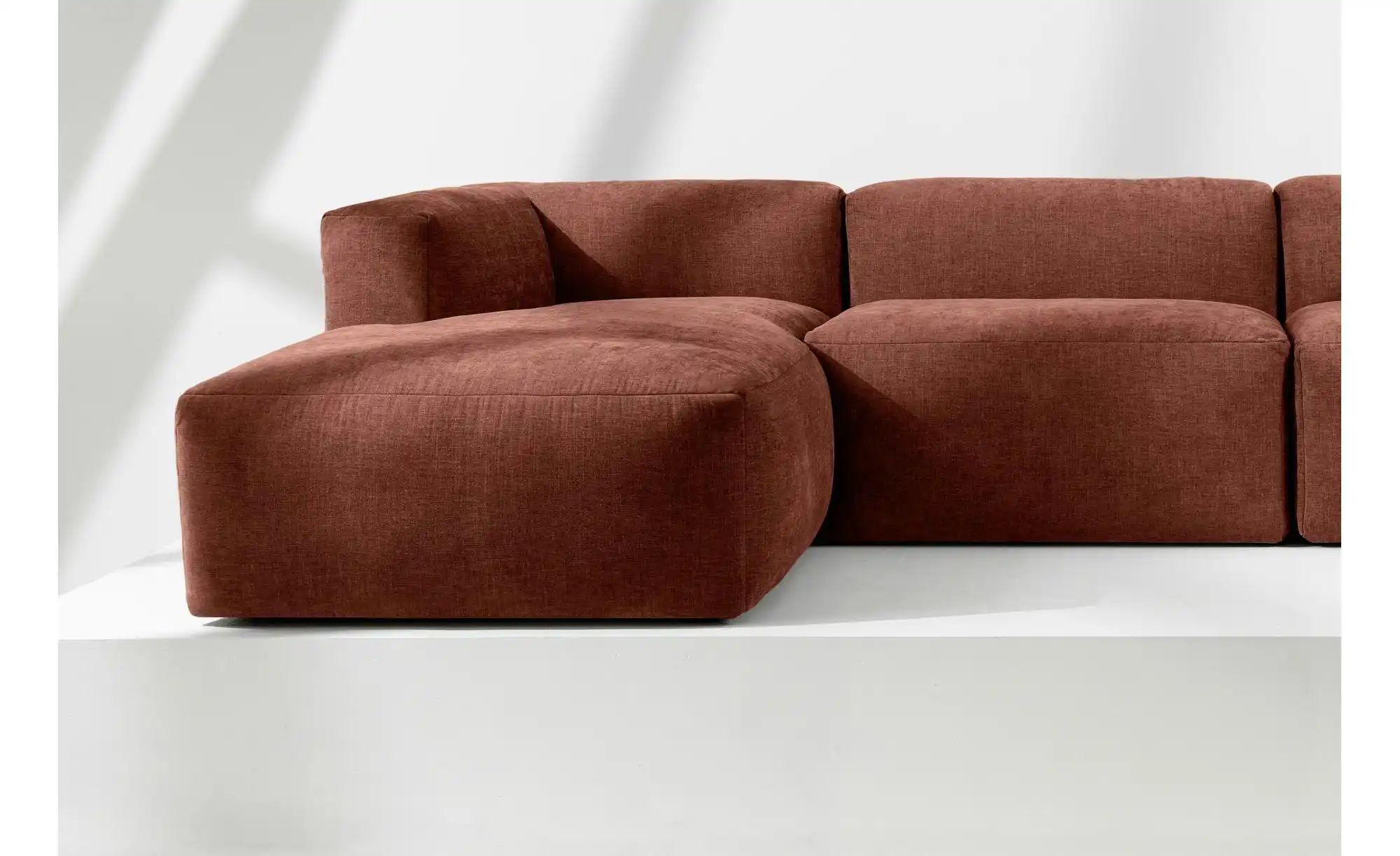 KONSIMO Ecksofa  Buffo ¦ orange ¦ Maße (cm): B: 365 H: 73 Polstermöbel > So günstig online kaufen