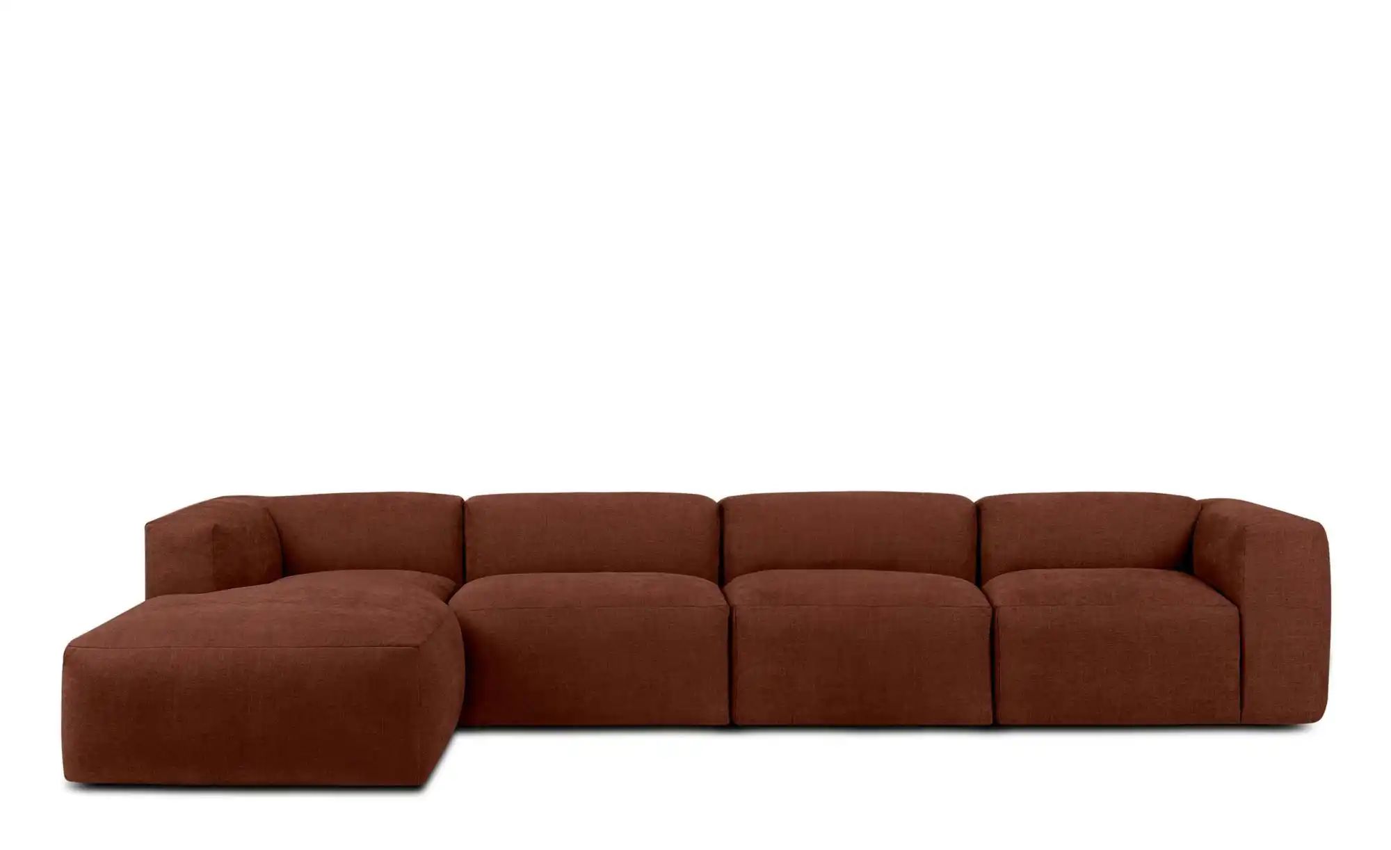 KONSIMO Ecksofa  Buffo ¦ orange ¦ Maße (cm): B: 365 H: 73 Polstermöbel > So günstig online kaufen