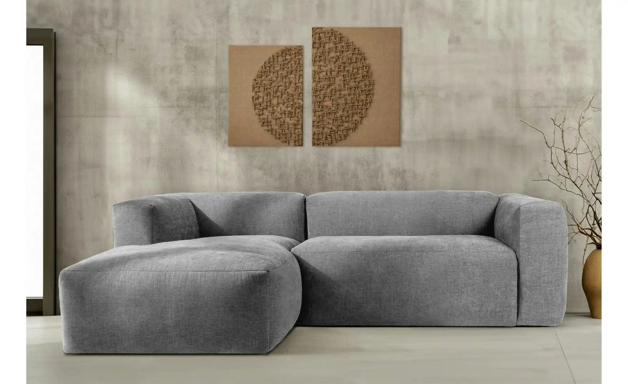 KONSIMO Ecksofa  Buffo ¦ grau ¦ Maße (cm): B: 225 H: 73 Polstermöbel > Sofa günstig online kaufen