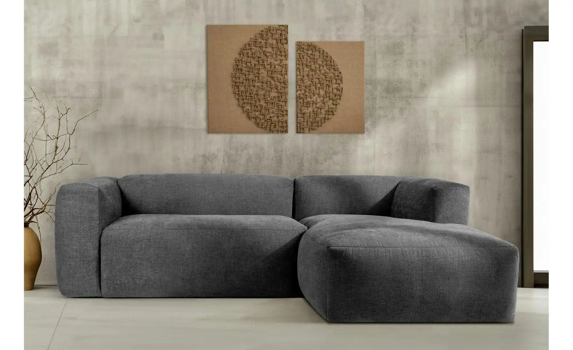 KONSIMO Ecksofa  Buffo ¦ grau ¦ Maße (cm): B: 225 H: 73 Polstermöbel > Sofa günstig online kaufen