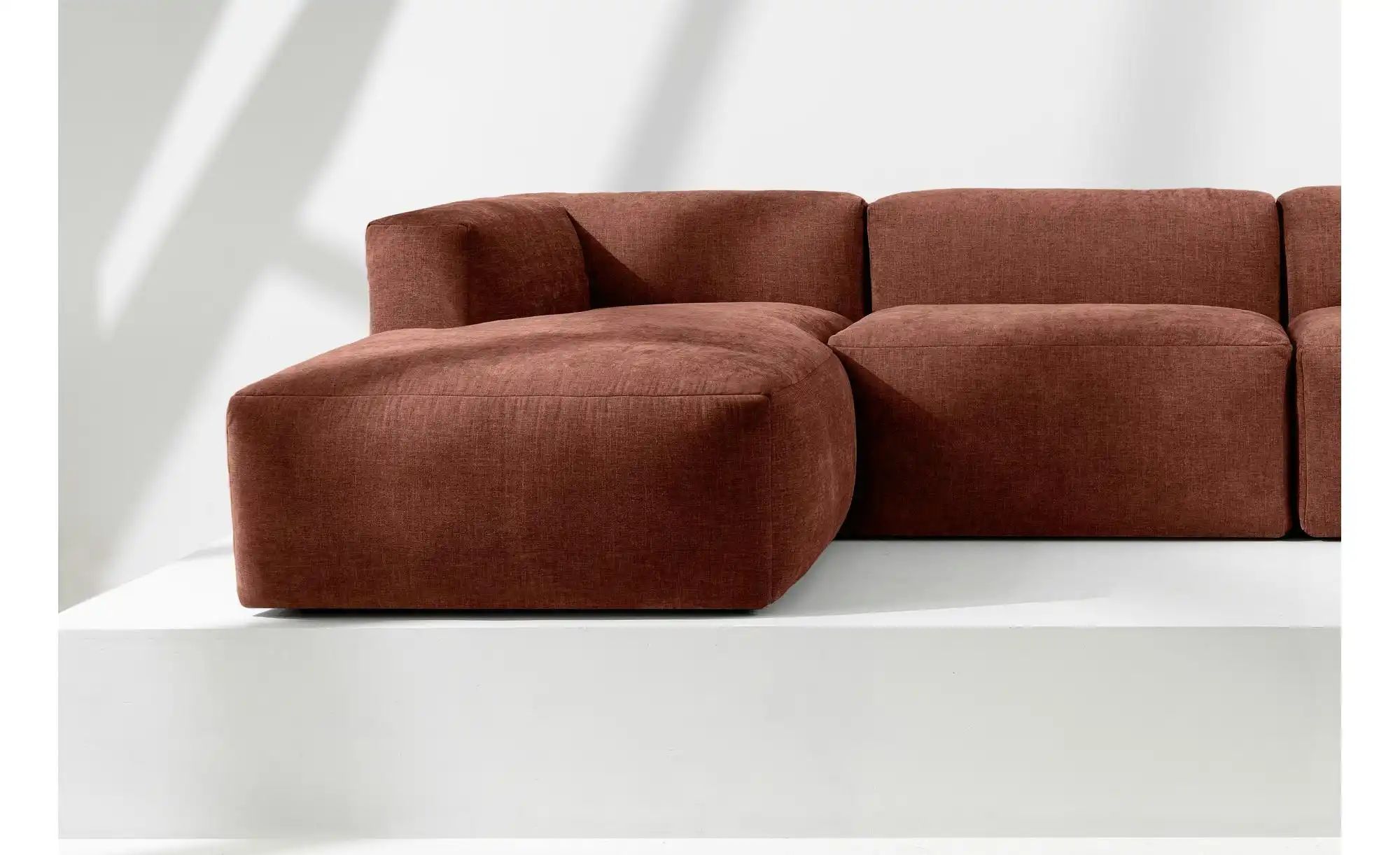 KONSIMO Ecksofa   ¦ orange ¦ Maße (cm): B: 285 H: 73 Polstermöbel > Sofas > günstig online kaufen