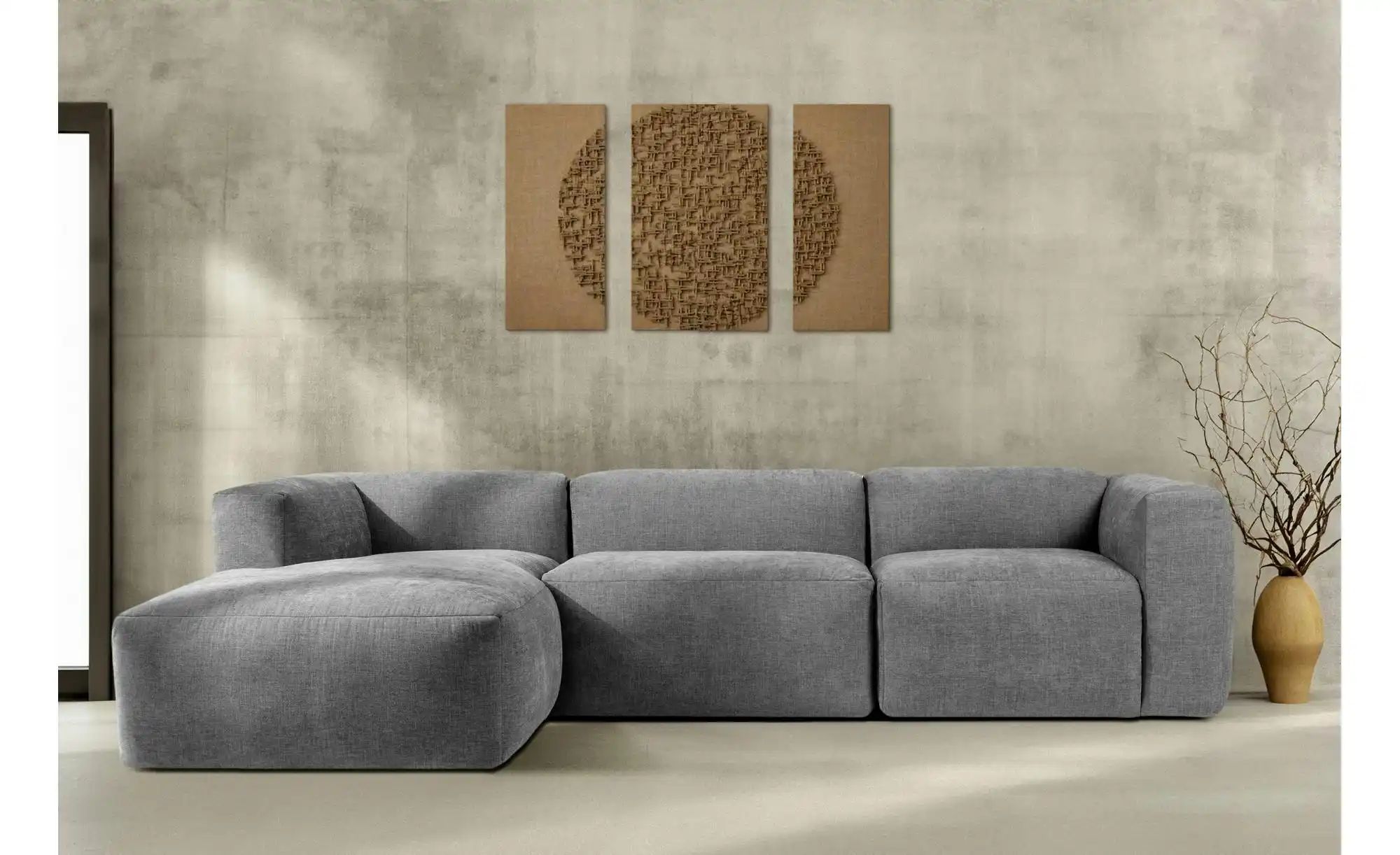 Thumbnail - KONSIMO Ecksofa  Buffo ¦ grau ¦ Maße (cm): B: 285 H: 73 Polstermöbel > Sofas > Ecksofas - Höffner