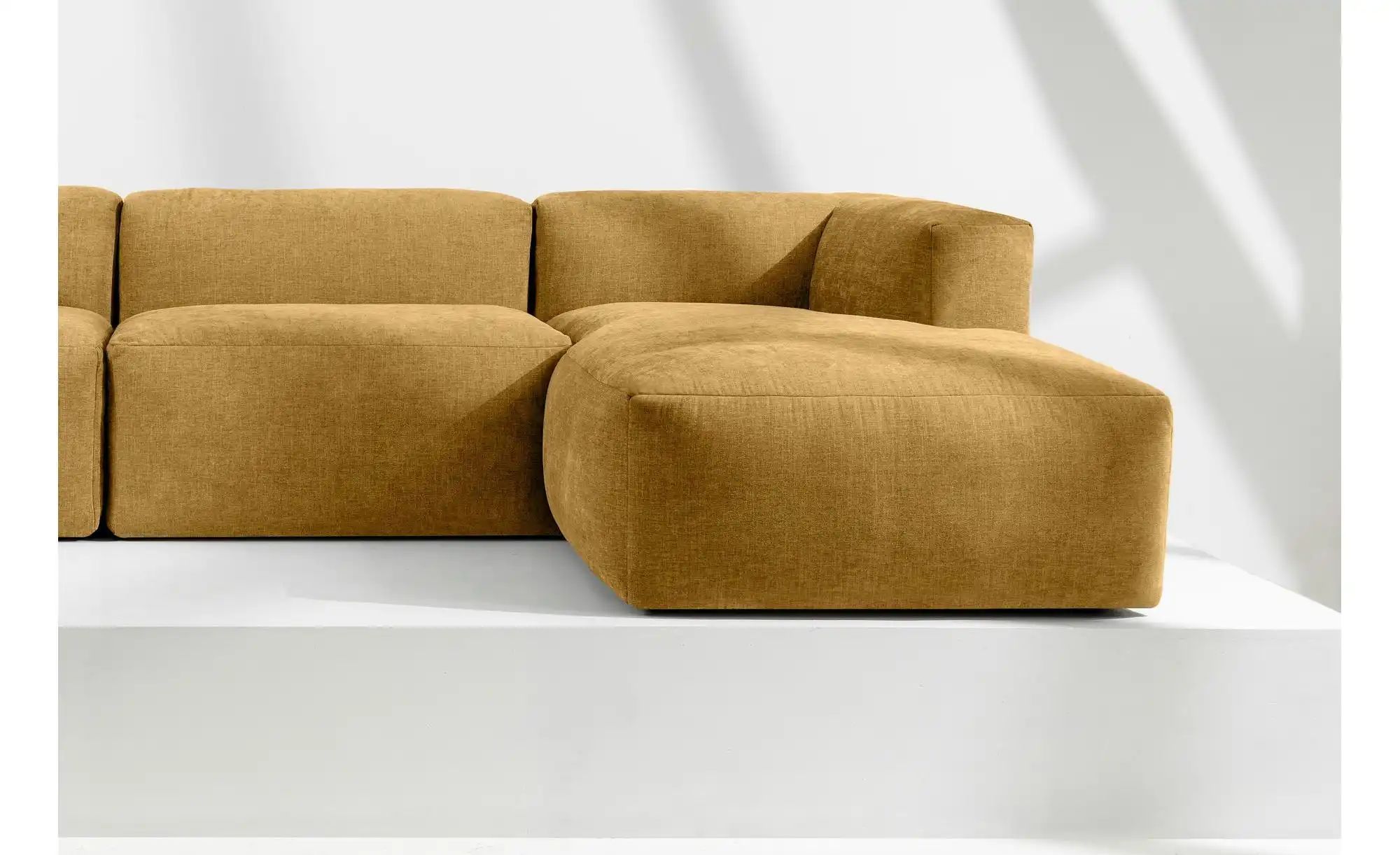 KONSIMO Ecksofa  Buffo ¦ gelb ¦ Maße (cm): B: 285 H: 73 Polstermöbel > Sofa günstig online kaufen