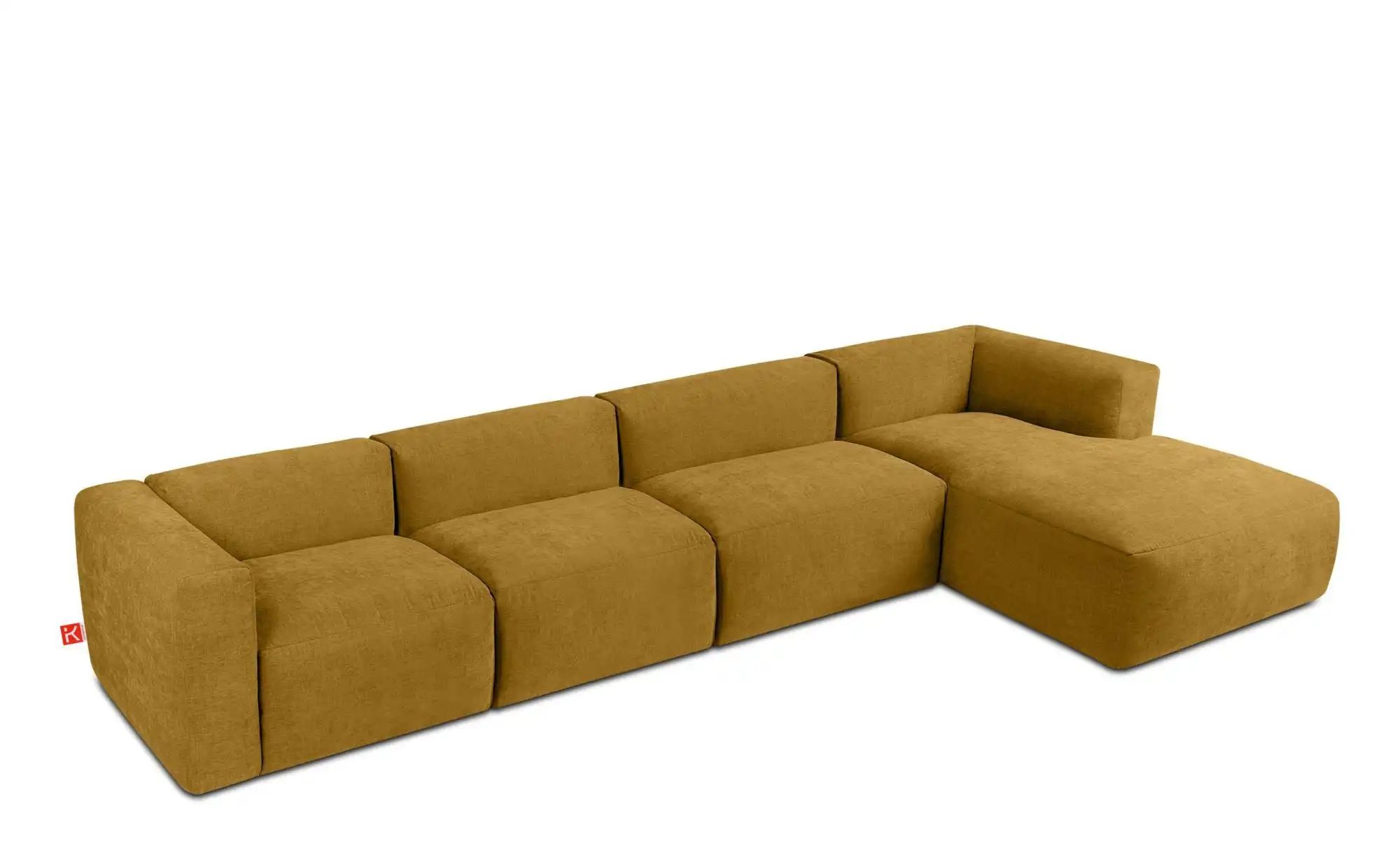 KONSIMO Ecksofa  Buffo ¦ gelb ¦ Maße (cm): B: 365 H: 73 Polstermöbel > Sofa günstig online kaufen