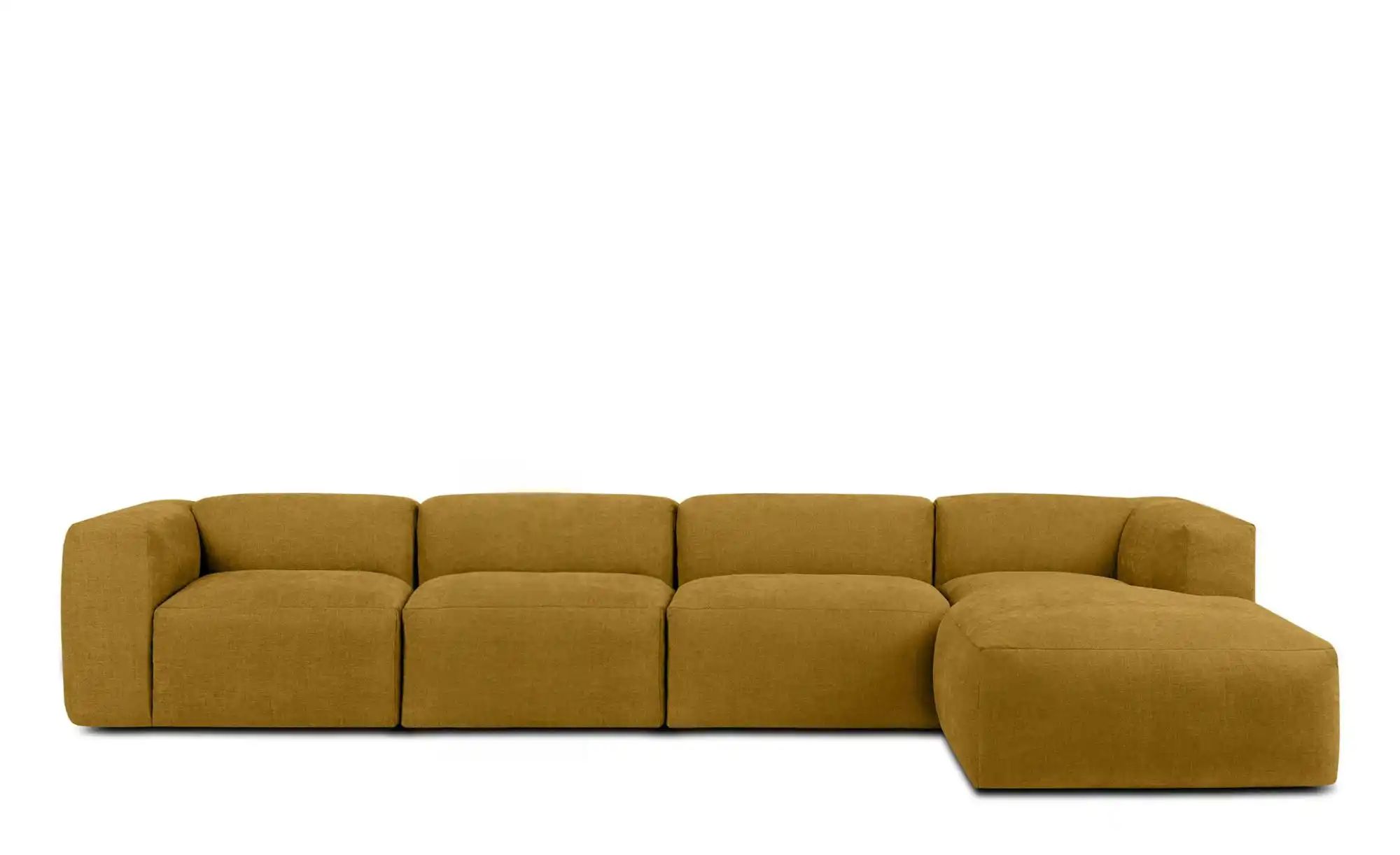 KONSIMO Ecksofa  Buffo ¦ gelb ¦ Maße (cm): B: 365 H: 73 Polstermöbel > Sofa günstig online kaufen
