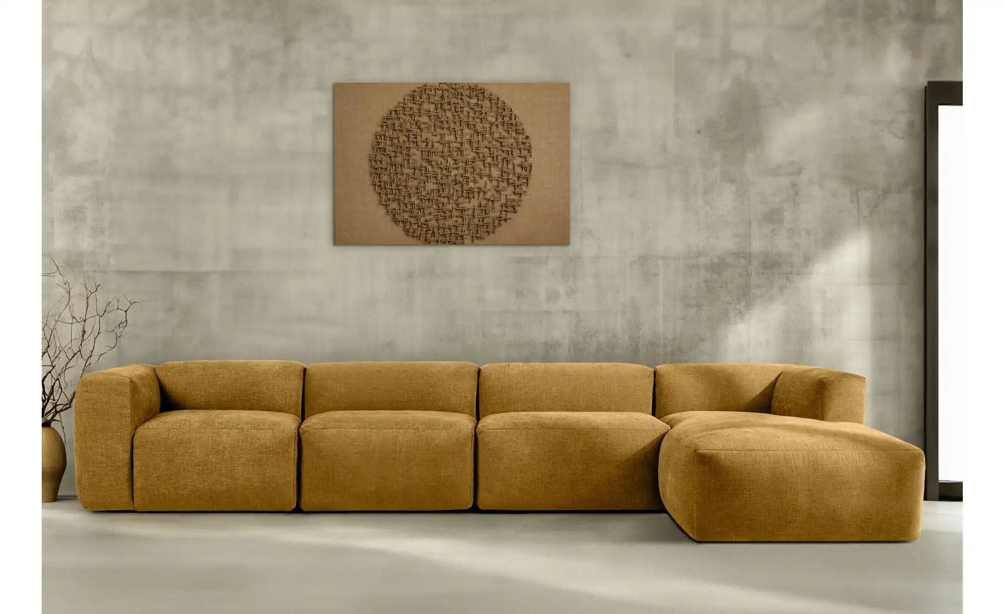 Thumbnail - KONSIMO Ecksofa Buffo ¦ gelb ¦ Maße (cm): B: 365 H: 73 Polstermöbel > Sofas > Ecksofas - Höffner