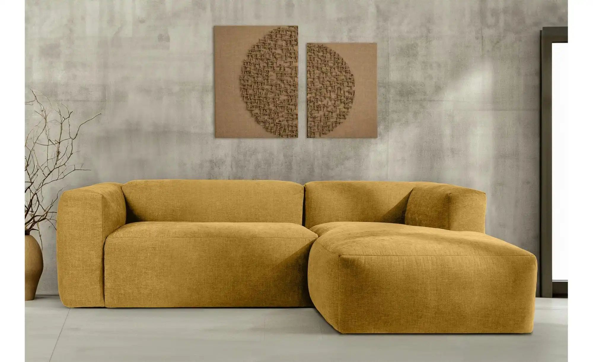 KONSIMO Ecksofa   ¦ gelb ¦ Maße (cm): B: 225 H: 73 Polstermöbel > Sofas > E günstig online kaufen