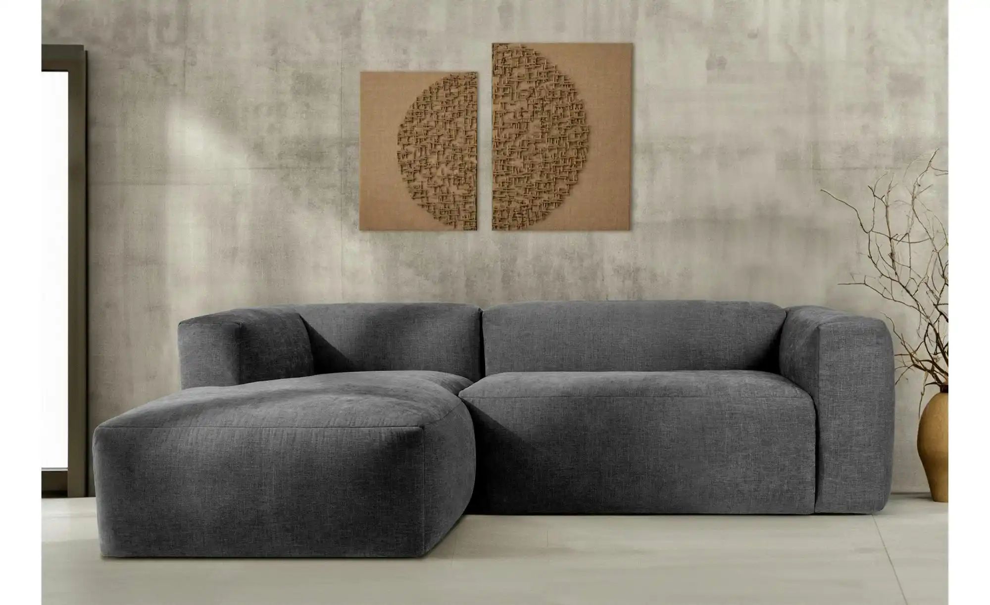 Thumbnail - KONSIMO Ecksofa  Buffo ¦ grau ¦ Maße (cm): B: 225 H: 73 Polstermöbel > Sofas > Ecksofas - Höffner