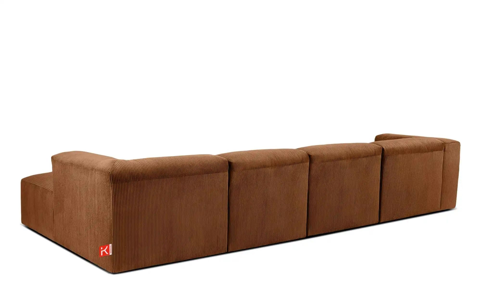 KONSIMO Ecksofa   ¦ orange ¦ Maße (cm): B: 365 H: 73 Polstermöbel > Sofas > günstig online kaufen