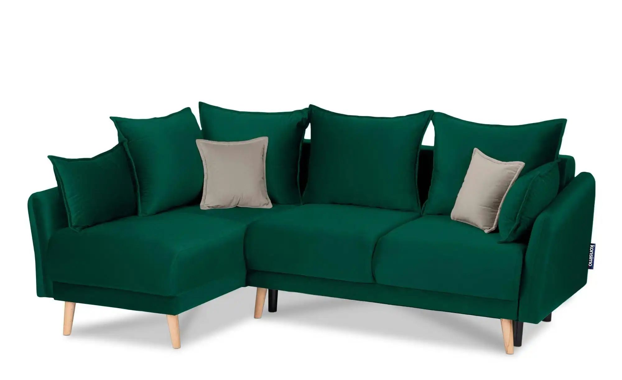 KONSIMO Ecksofa   ¦ grün ¦ Maße (cm): B: 234 H: 100 Polstermöbel > Sofas > günstig online kaufen
