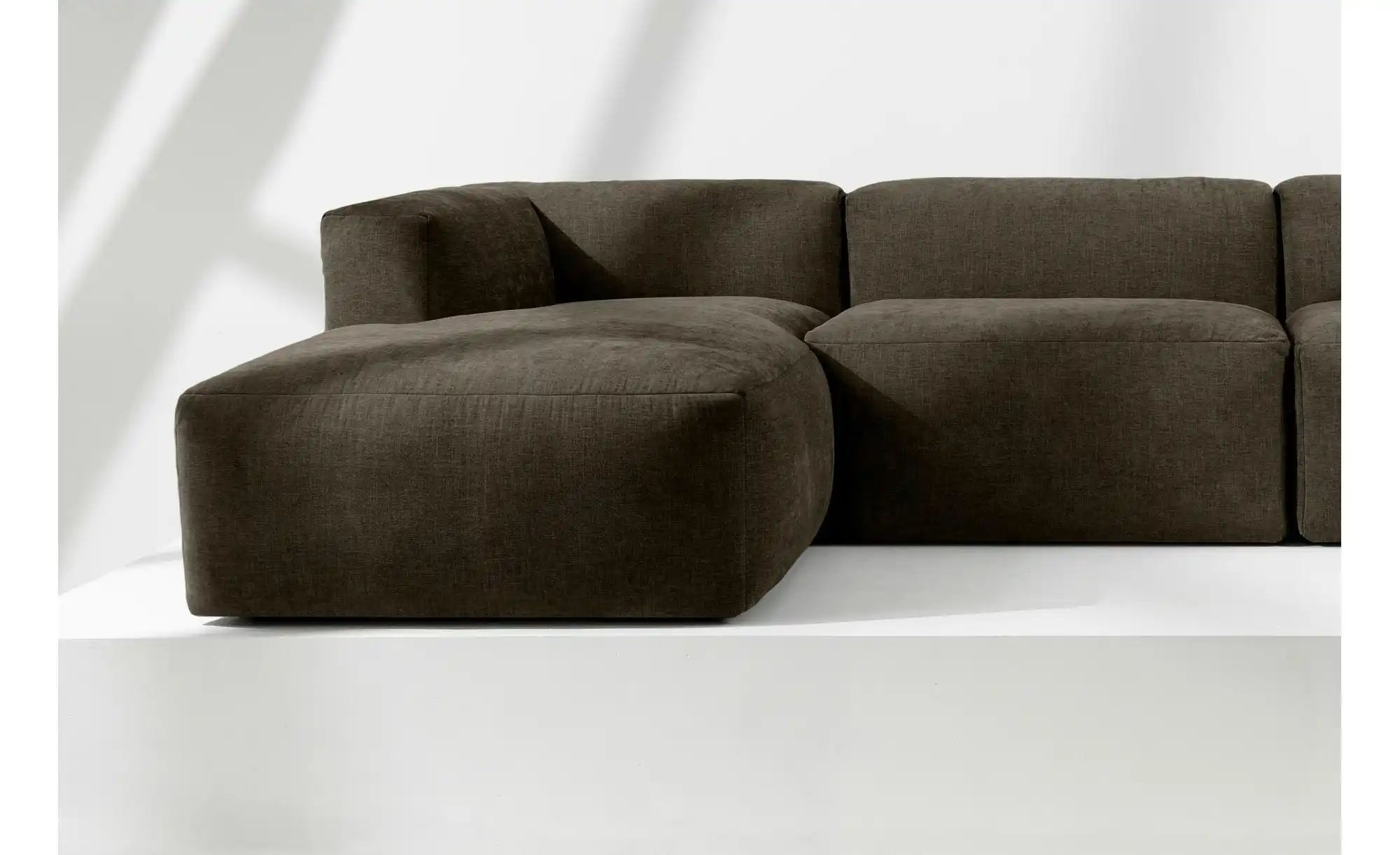 KONSIMO Ecksofa  Buffo ¦ braun ¦ Maße (cm): B: 365 H: 73 Polstermöbel > Sof günstig online kaufen