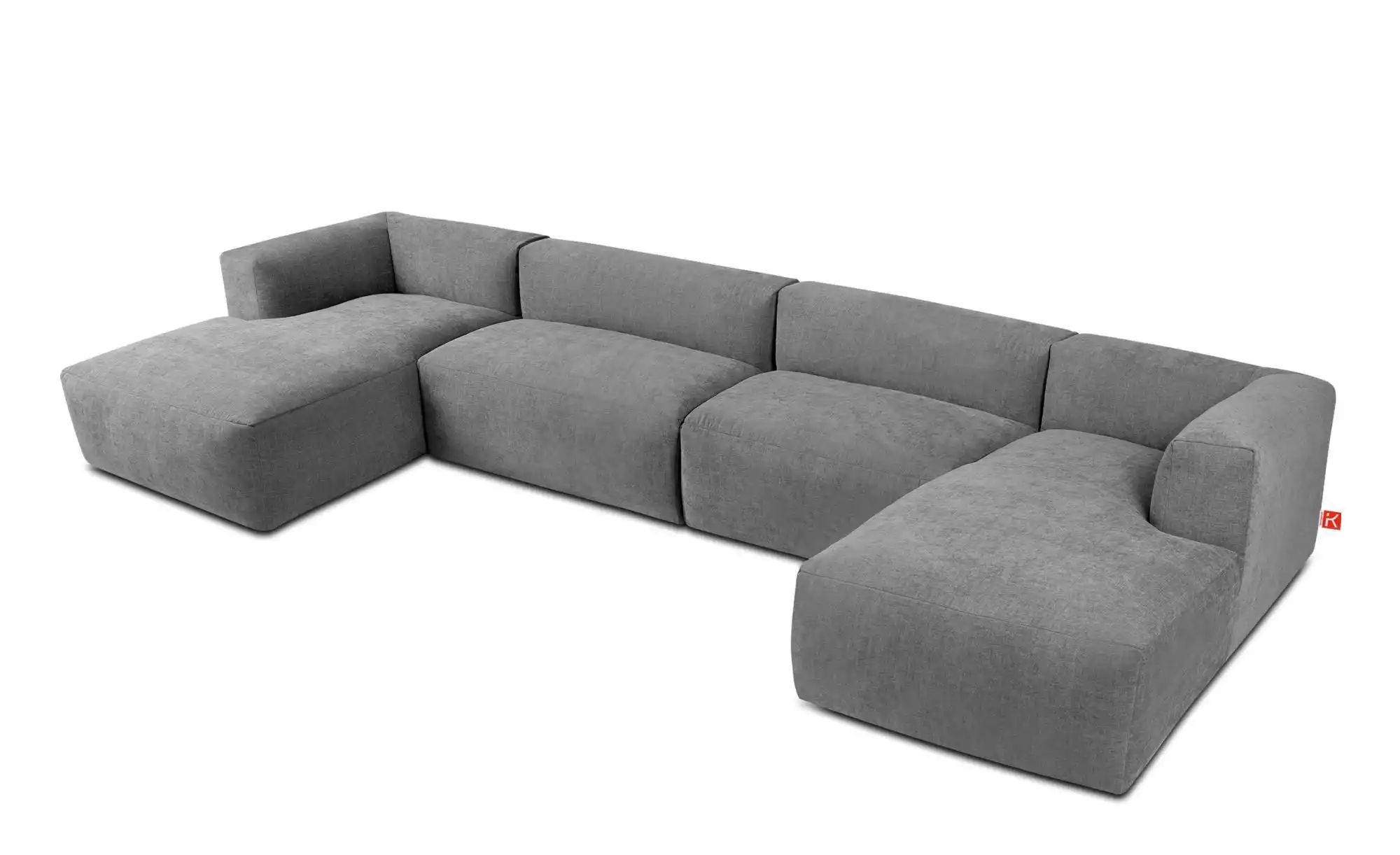 KONSIMO Wohnlandschaft   ¦ grau ¦ Maße (cm): B: 400 H: 73 Polstermöbel > So günstig online kaufen