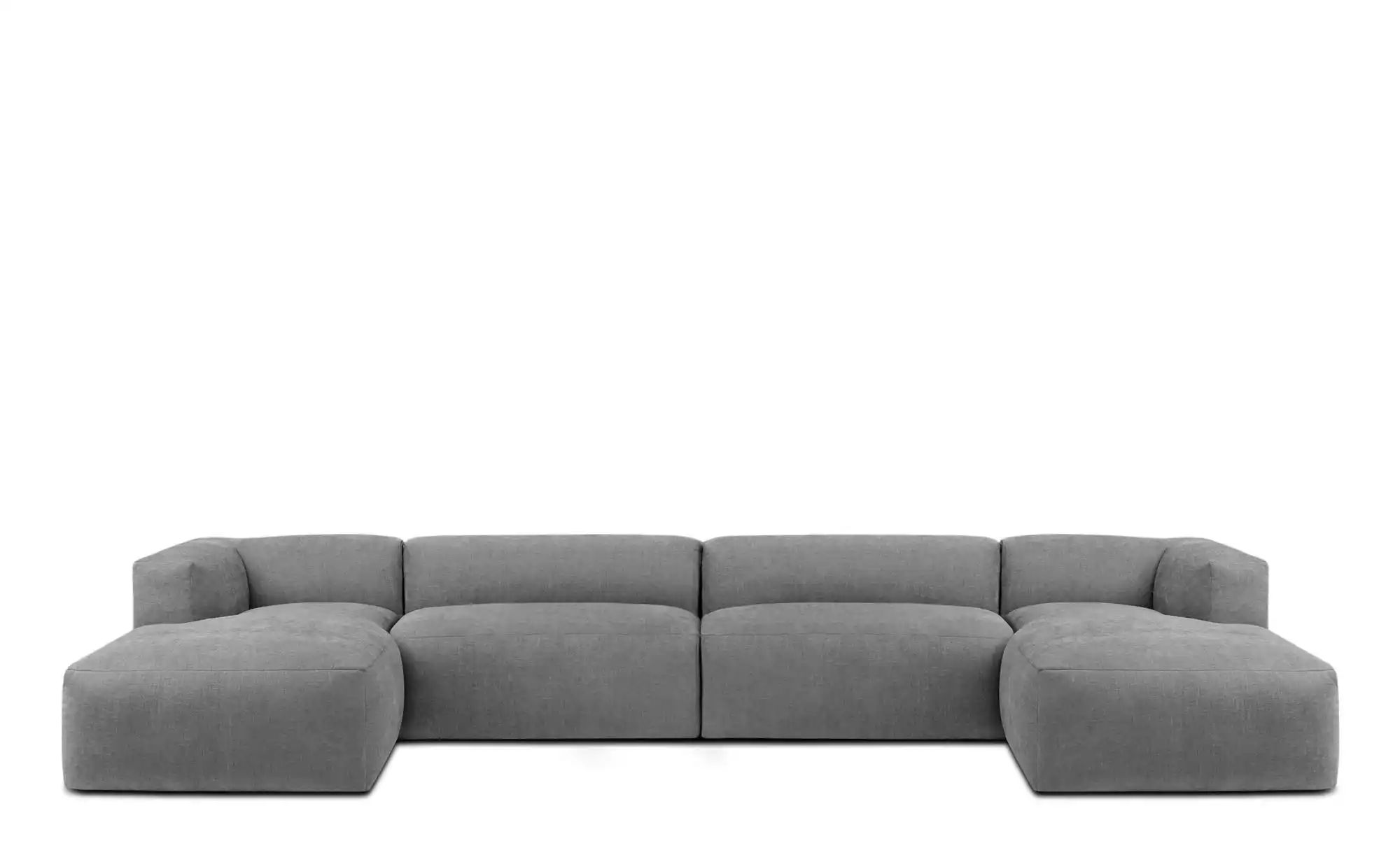 KONSIMO Wohnlandschaft   ¦ grau ¦ Maße (cm): B: 400 H: 73 Polstermöbel > So günstig online kaufen