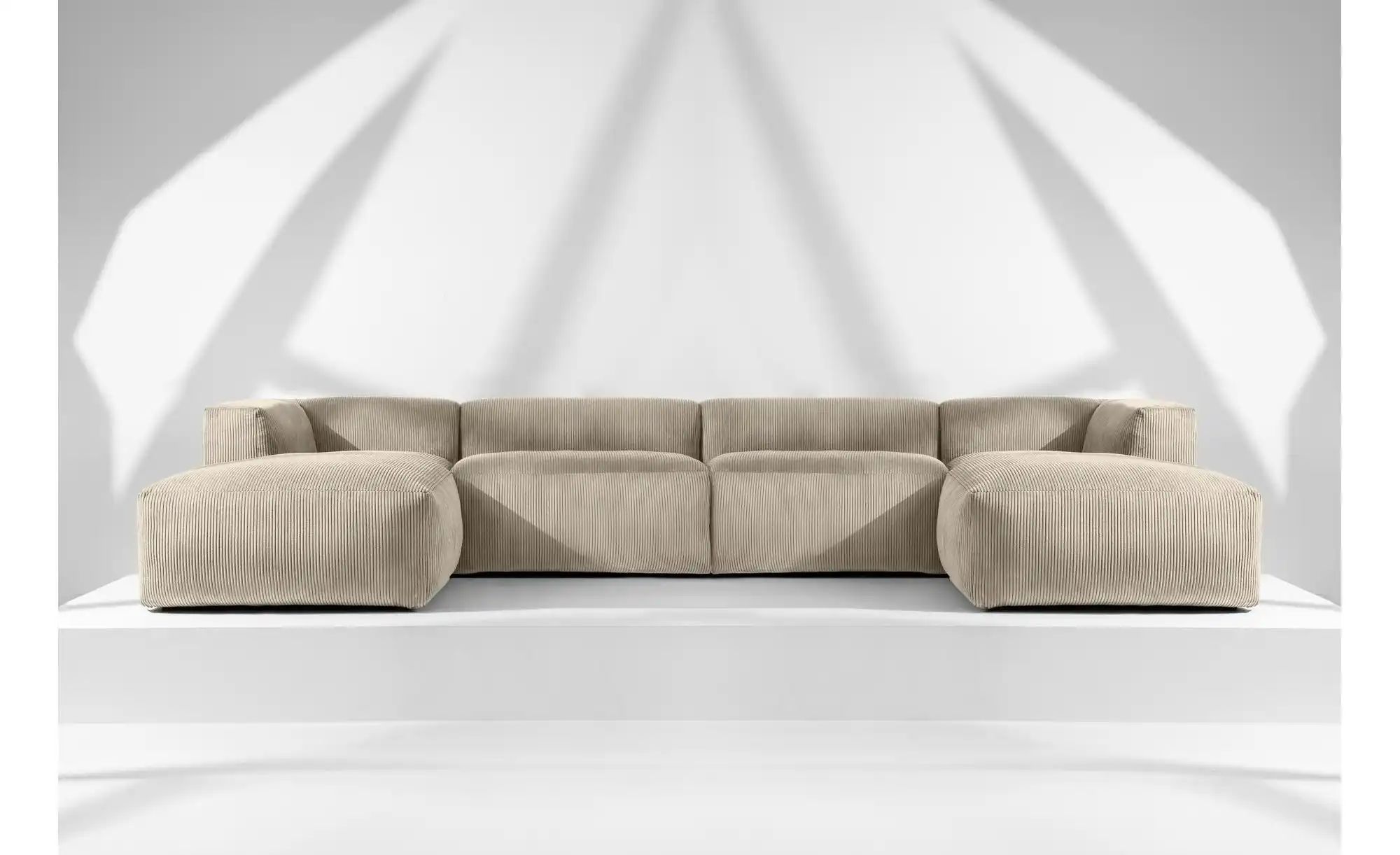 Thumbnail - KONSIMO Wohnlandschaft  Buffo ¦ beige ¦ Maße (cm): B: 400 H: 73 Polstermöbel > Sofas > Wohnlandschaften - Höffner