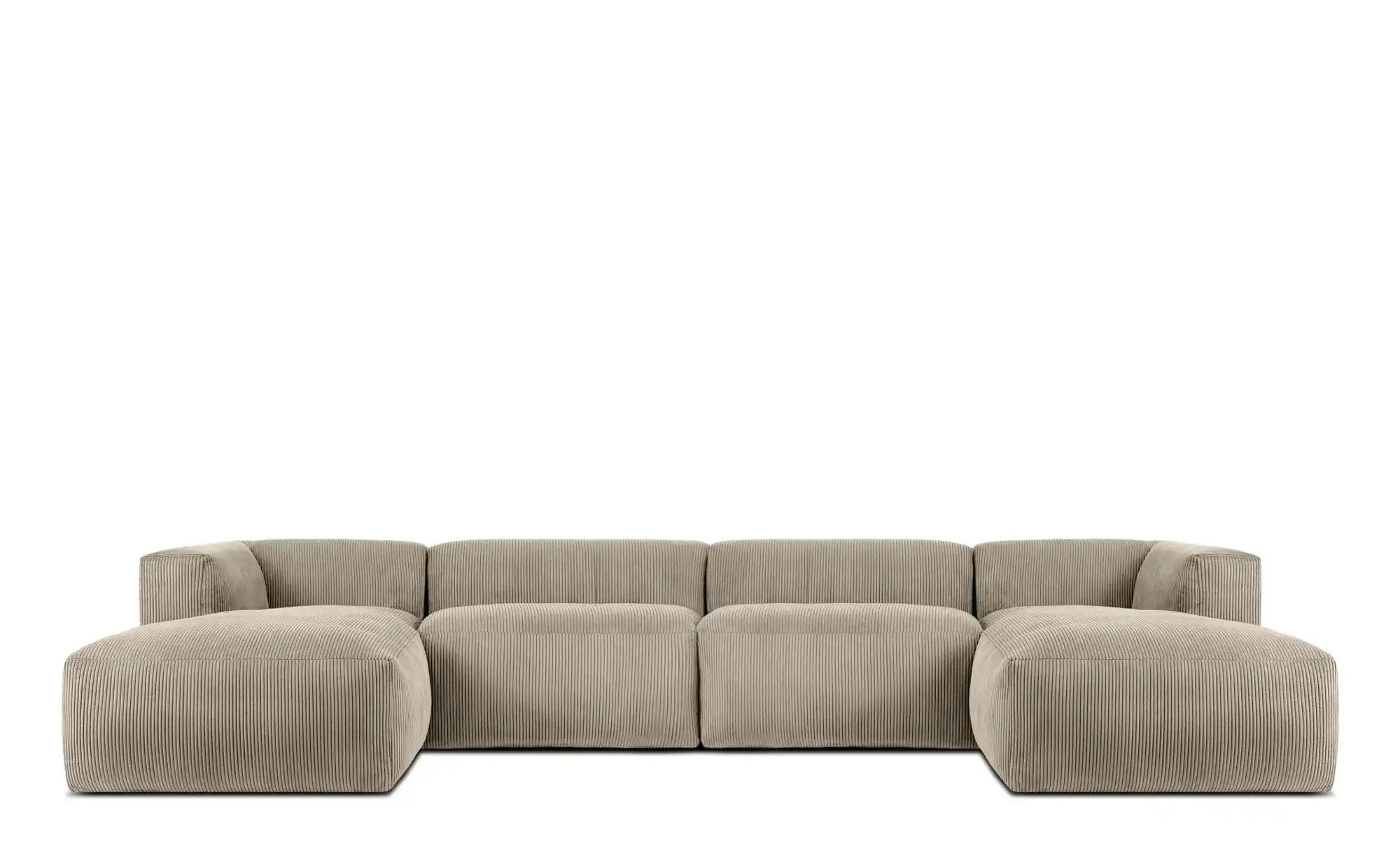 KONSIMO Wohnlandschaft   ¦ beige ¦ Maße (cm): B: 400 H: 73 Polstermöbel > S günstig online kaufen