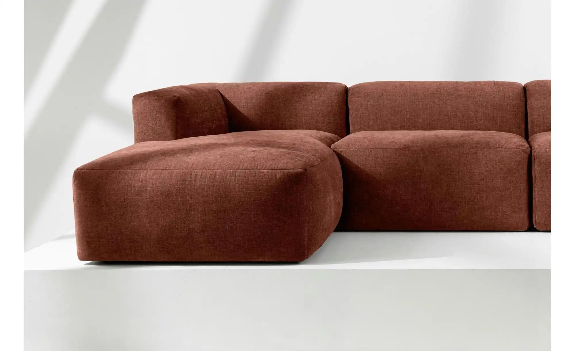 KONSIMO Wohnlandschaft   ¦ orange ¦ Maße (cm): B: 400 H: 73 Polstermöbel > günstig online kaufen