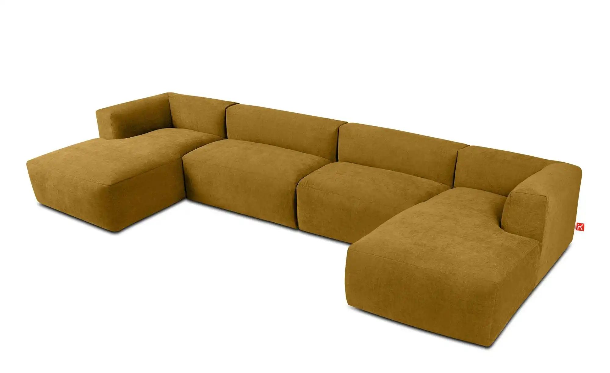 KONSIMO Wohnlandschaft   ¦ gelb ¦ Maße (cm): B: 400 H: 73 Polstermöbel > So günstig online kaufen