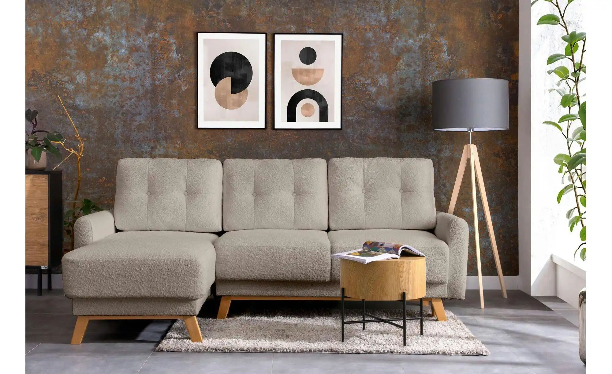 KONSIMO Ecksofa   ¦ beige ¦ Maße (cm): B: 228 H: 79 Polstermöbel > Sofas > günstig online kaufen
