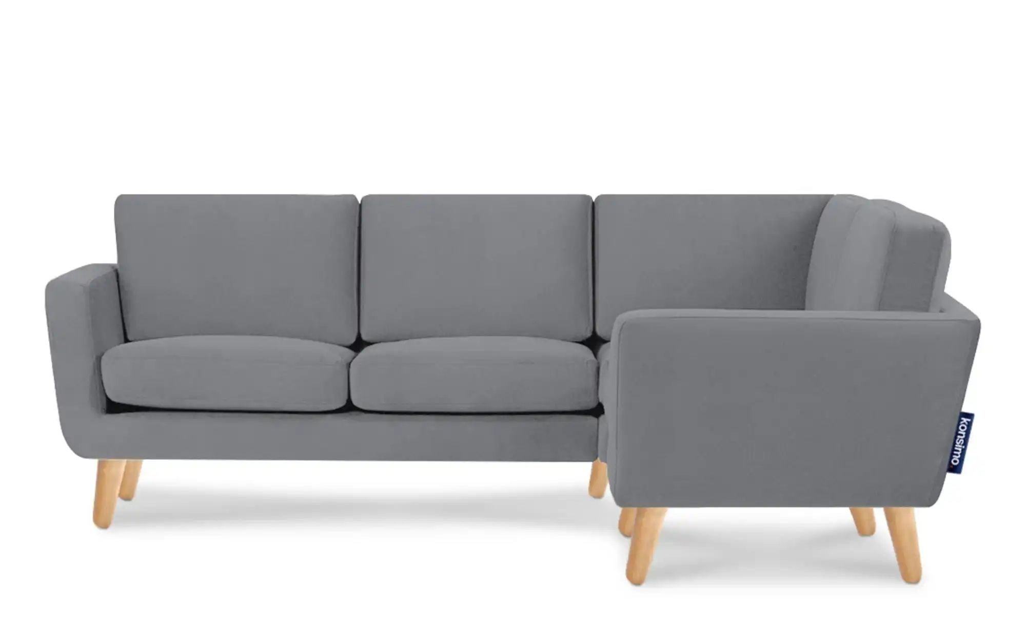 KONSIMO Ecksofa   ¦ grau ¦ Maße (cm): B: 220 H: 80 Polstermöbel > Sofas > E günstig online kaufen