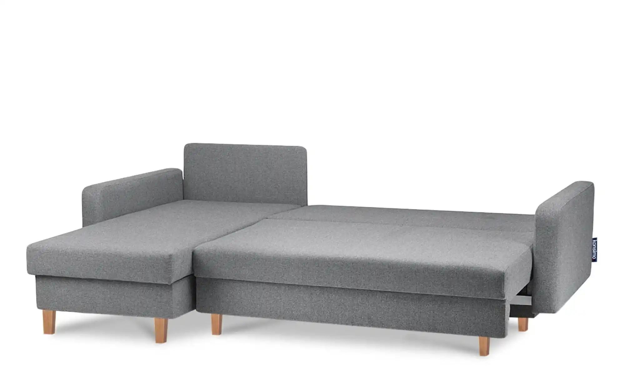 KONSIMO Ecksofa   ¦ grau ¦ Maße (cm): B: 240 H: 75 Polstermöbel > Sofas > E günstig online kaufen