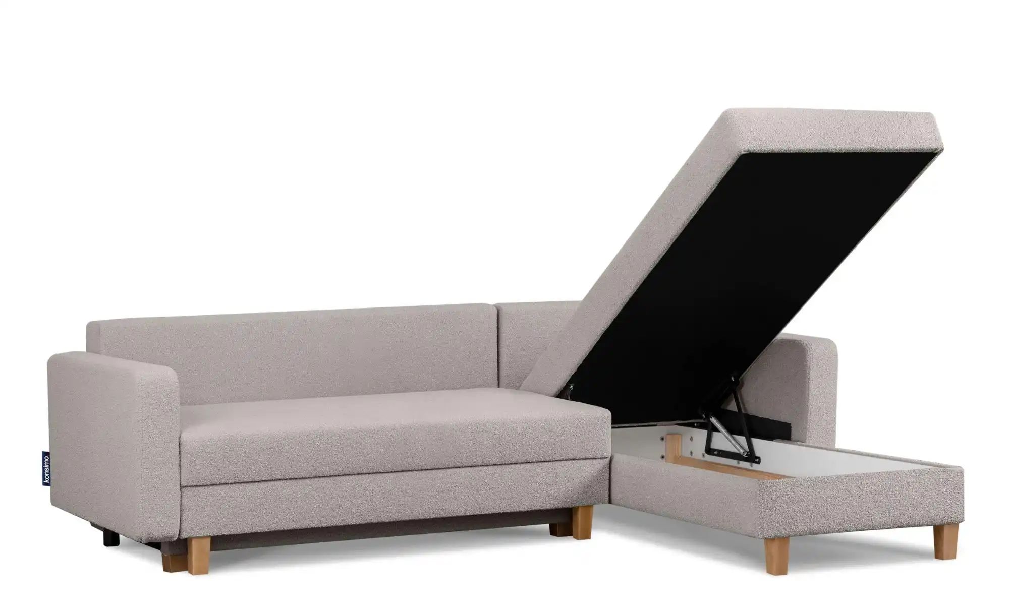 KONSIMO Ecksofa   ¦ grau ¦ Maße (cm): B: 240 H: 75 Polstermöbel > Sofas > E günstig online kaufen