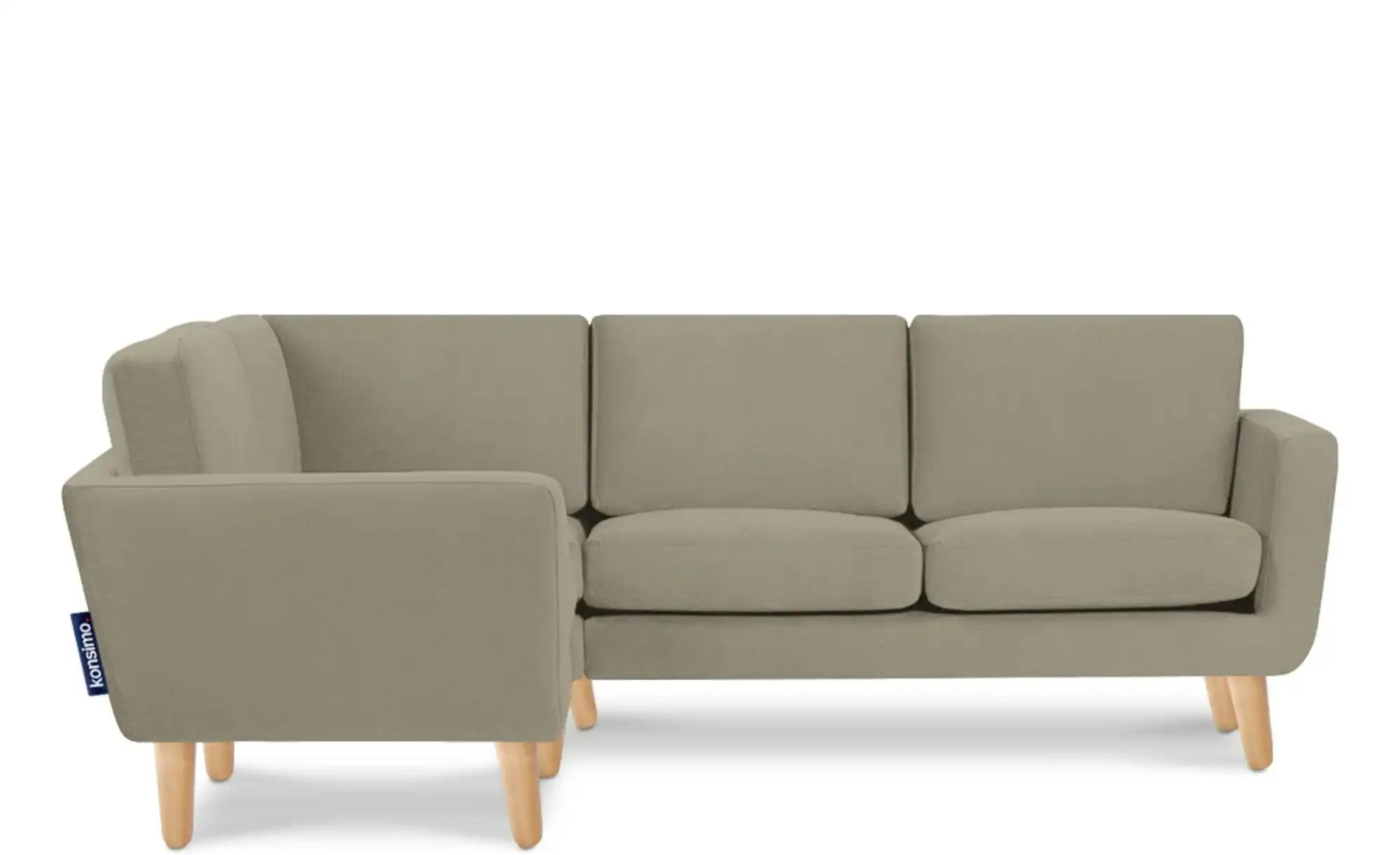 KONSIMO Ecksofa   ¦ beige ¦ Maße (cm): B: 220 H: 80 Polstermöbel > Sofas > günstig online kaufen