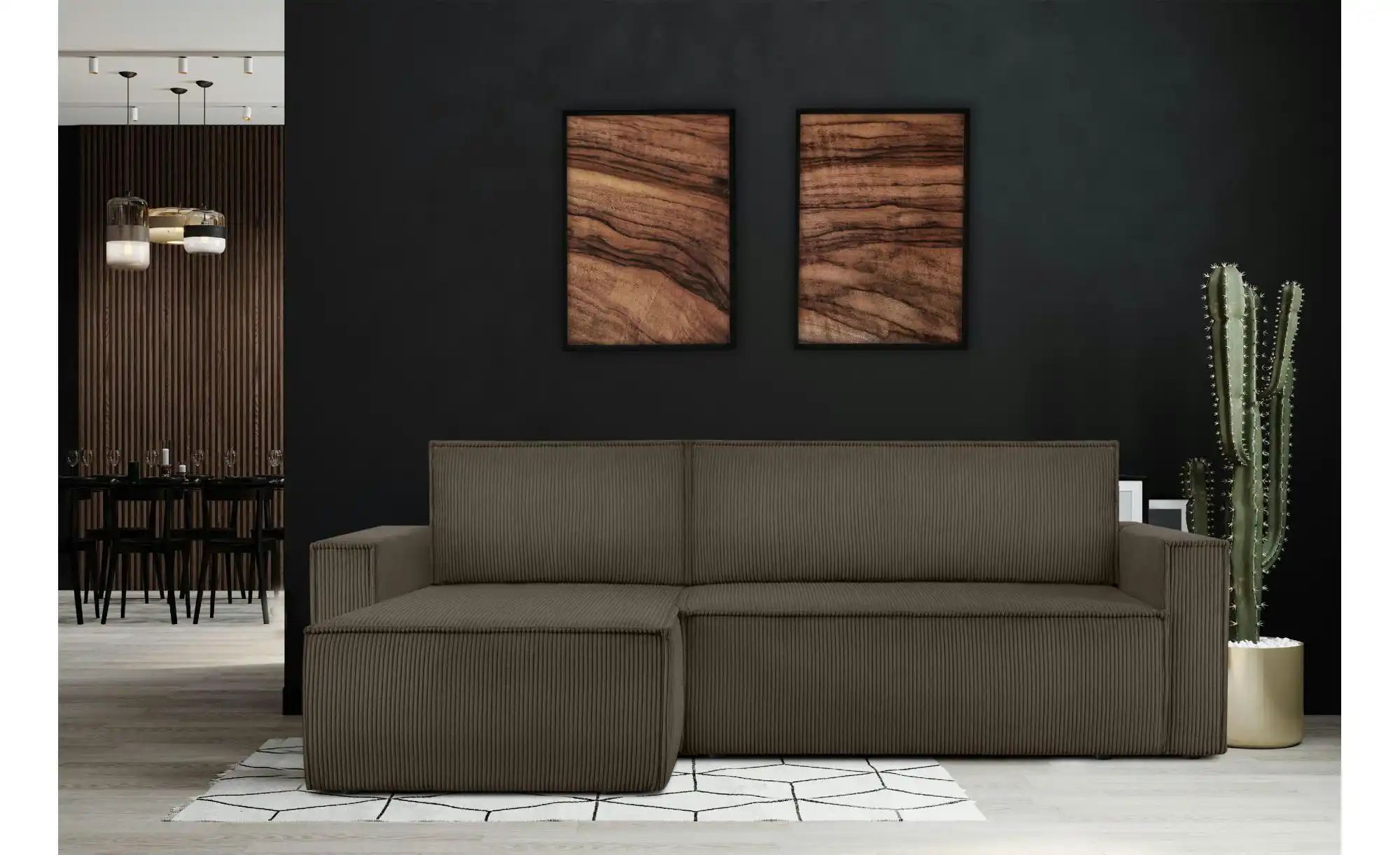 Thumbnail - KONSIMO Ecksofa Napi ¦ braun ¦ Maße (cm): B: 246 H: 89 Polstermöbel > Sofas > Ecksofas - Höffner