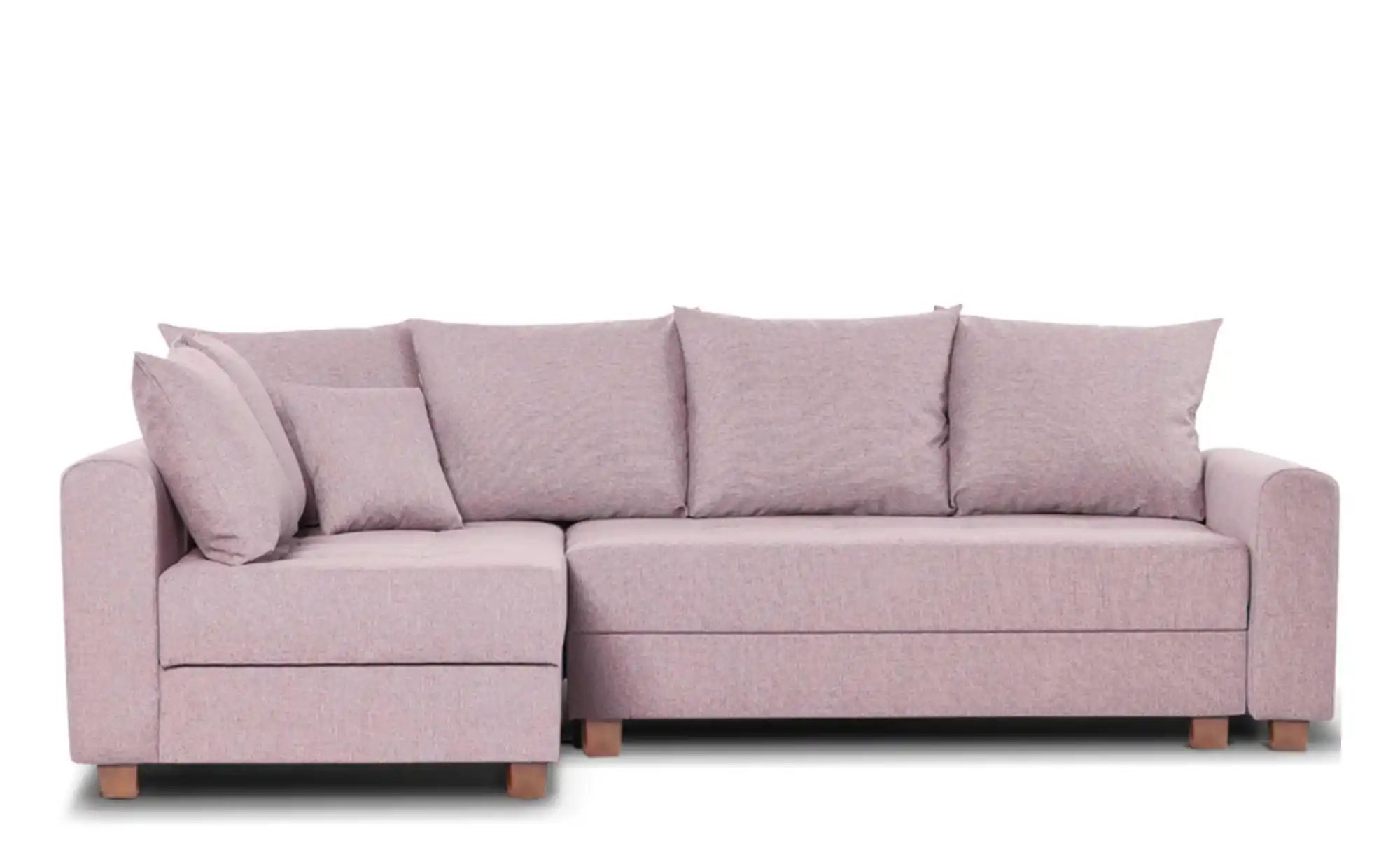 KONSIMO Ecksofa   ¦ rosa/pink ¦ Maße (cm): B: 255 H: 88 Polstermöbel > Sofa günstig online kaufen