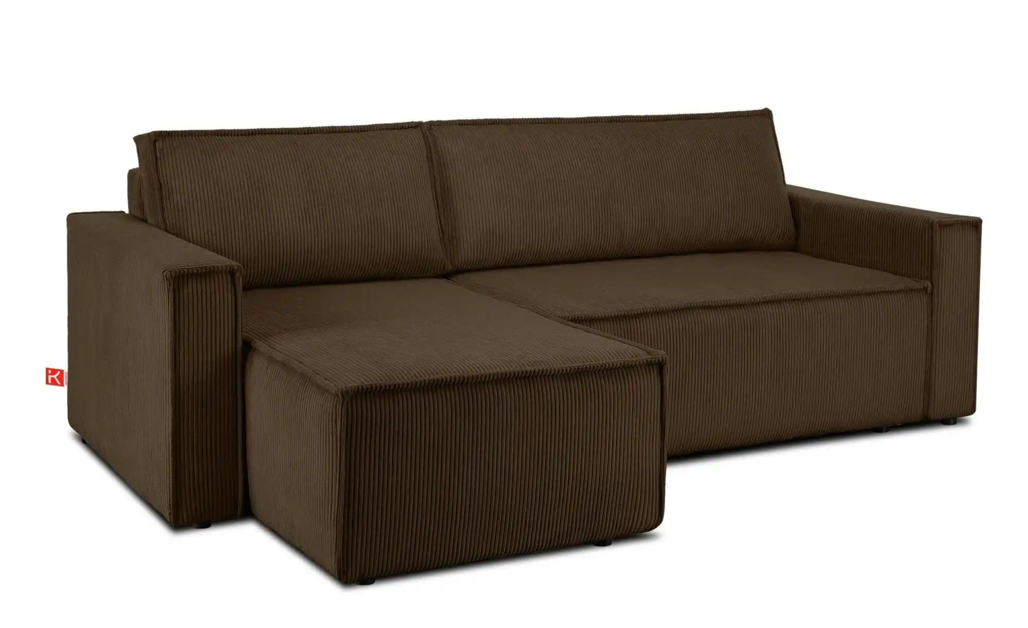 KONSIMO Ecksofa  Napi ¦ braun ¦ Maße (cm): B: 246 H: 89 Polstermöbel > Sofa günstig online kaufen