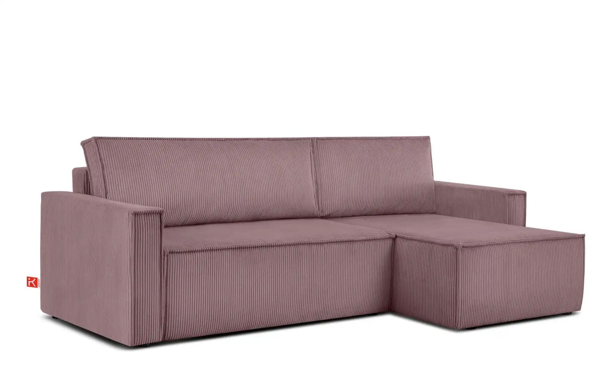 Thumbnail - KONSIMO Ecksofa Napi ¦ rosa/pink ¦ Maße (cm): B: 246 H: 89 Polstermöbel > Sofas > 3-Sitzer - Höffner