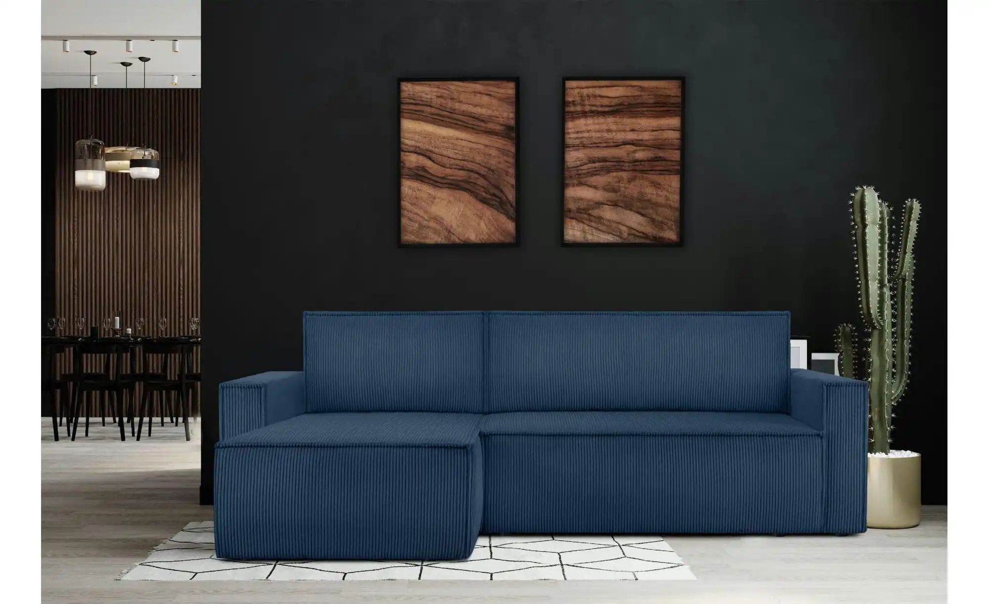 KONSIMO Ecksofa  Napi ¦ blau ¦ Maße (cm): B: 246 H: 89 Polstermöbel > Sofas günstig online kaufen