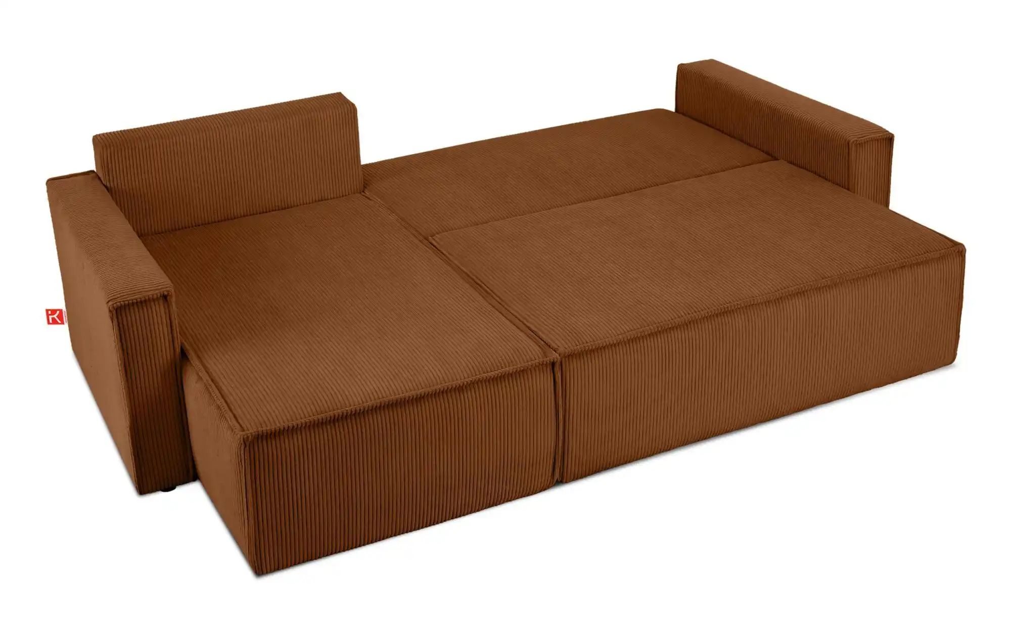 KONSIMO Ecksofa   ¦ orange ¦ Maße (cm): B: 246 H: 89 Polstermöbel > Sofas > günstig online kaufen