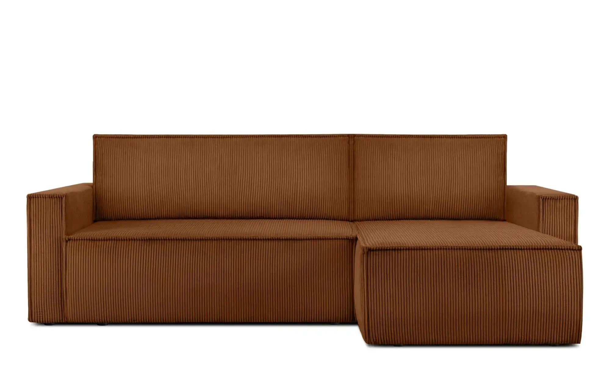 KONSIMO Ecksofa   ¦ orange ¦ Maße (cm): B: 246 H: 89 Polstermöbel > Sofas > günstig online kaufen