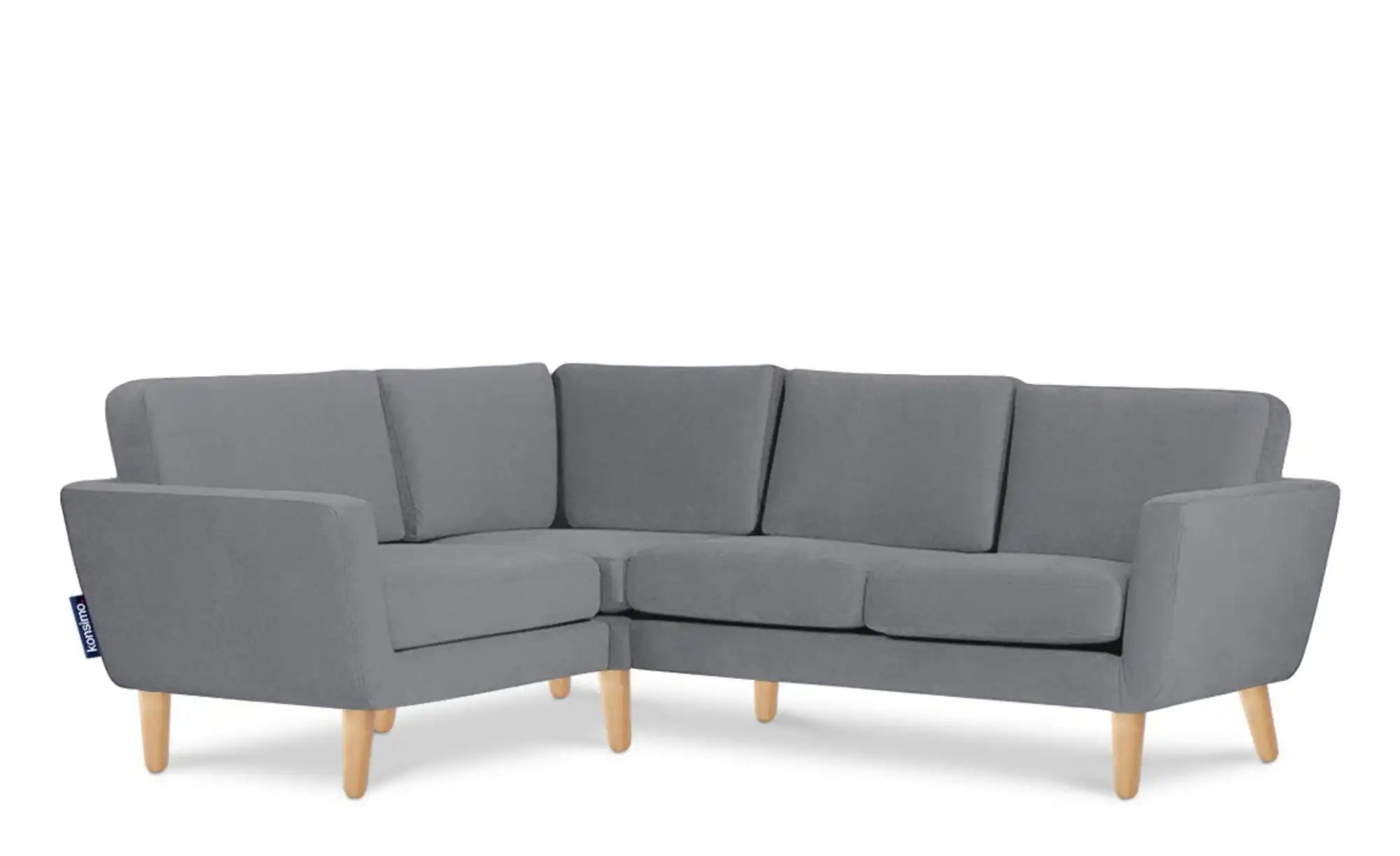 Thumbnail - KONSIMO Ecksofa  Tagio ¦ grau ¦ Maße (cm): B: 220 H: 80 Polstermöbel > Sofas > Ecksofas - Höffner
