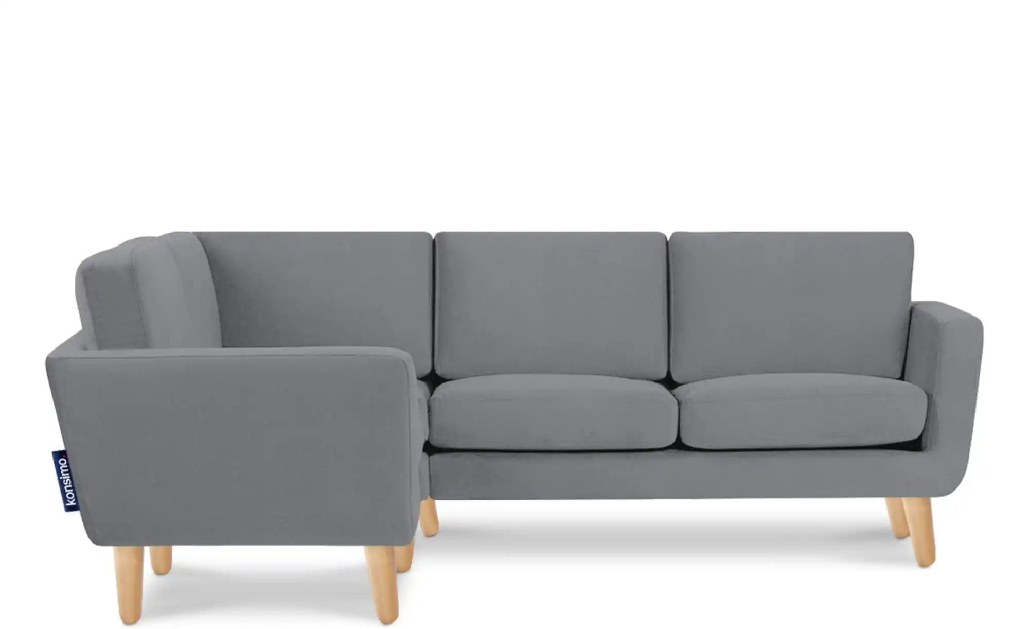 KONSIMO Ecksofa  Tagio ¦ grau ¦ Maße (cm): B: 220 H: 80 Polstermöbel > Sofa günstig online kaufen