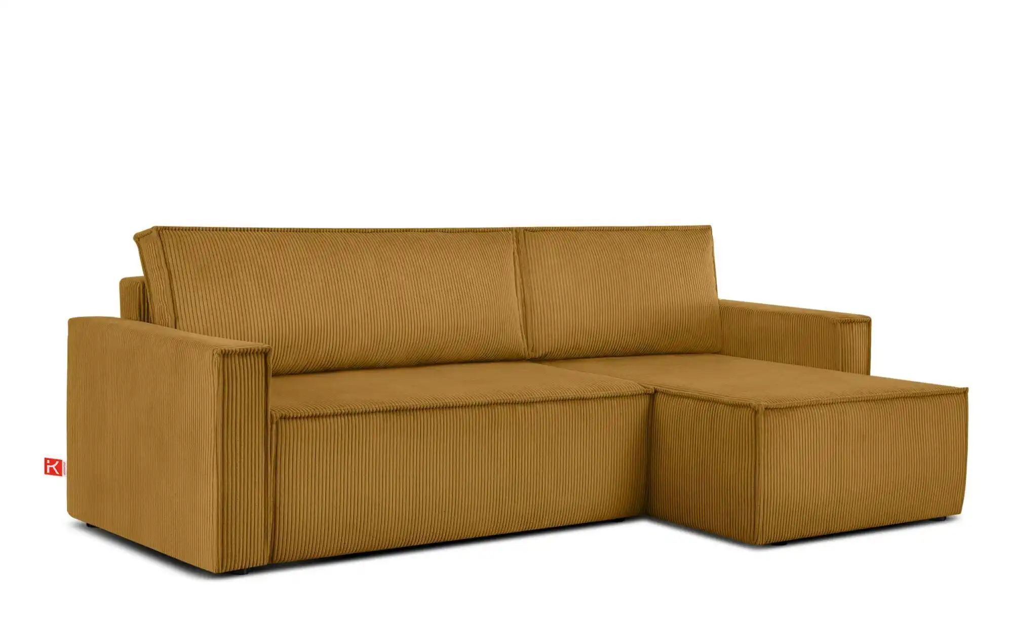 Thumbnail - KONSIMO Ecksofa Napi ¦ gelb ¦ Maße (cm): B: 246 H: 89 Polstermöbel > Sofas > 3-Sitzer - Höffner