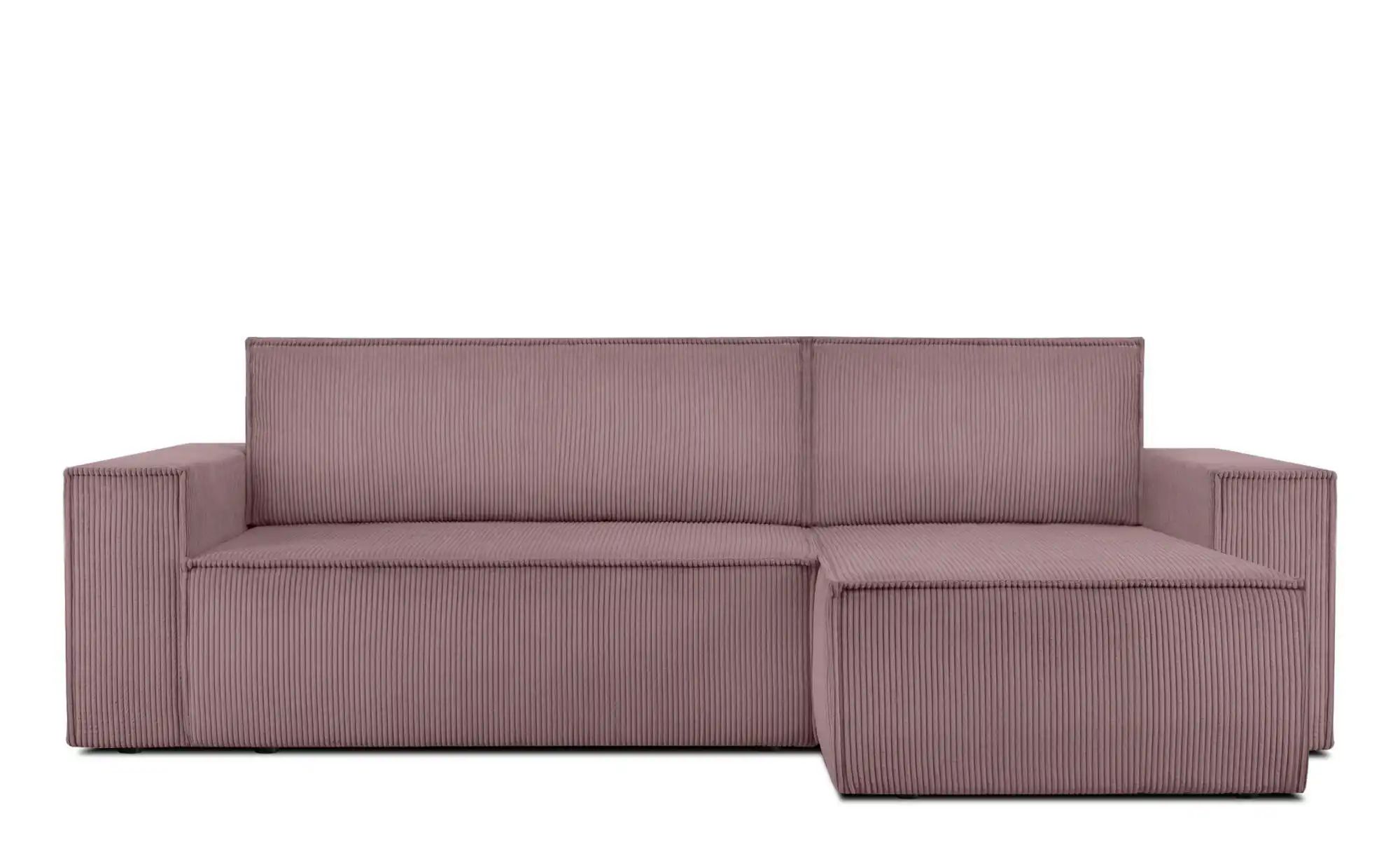 KONSIMO Ecksofa   ¦ rosa/pink ¦ Maße (cm): B: 262 H: 89 Polstermöbel > Sofa günstig online kaufen