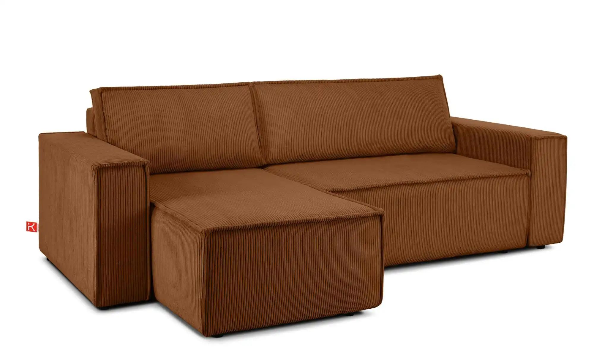 KONSIMO Ecksofa   ¦ orange ¦ Maße (cm): B: 262 H: 89 Polstermöbel > Sofas > günstig online kaufen