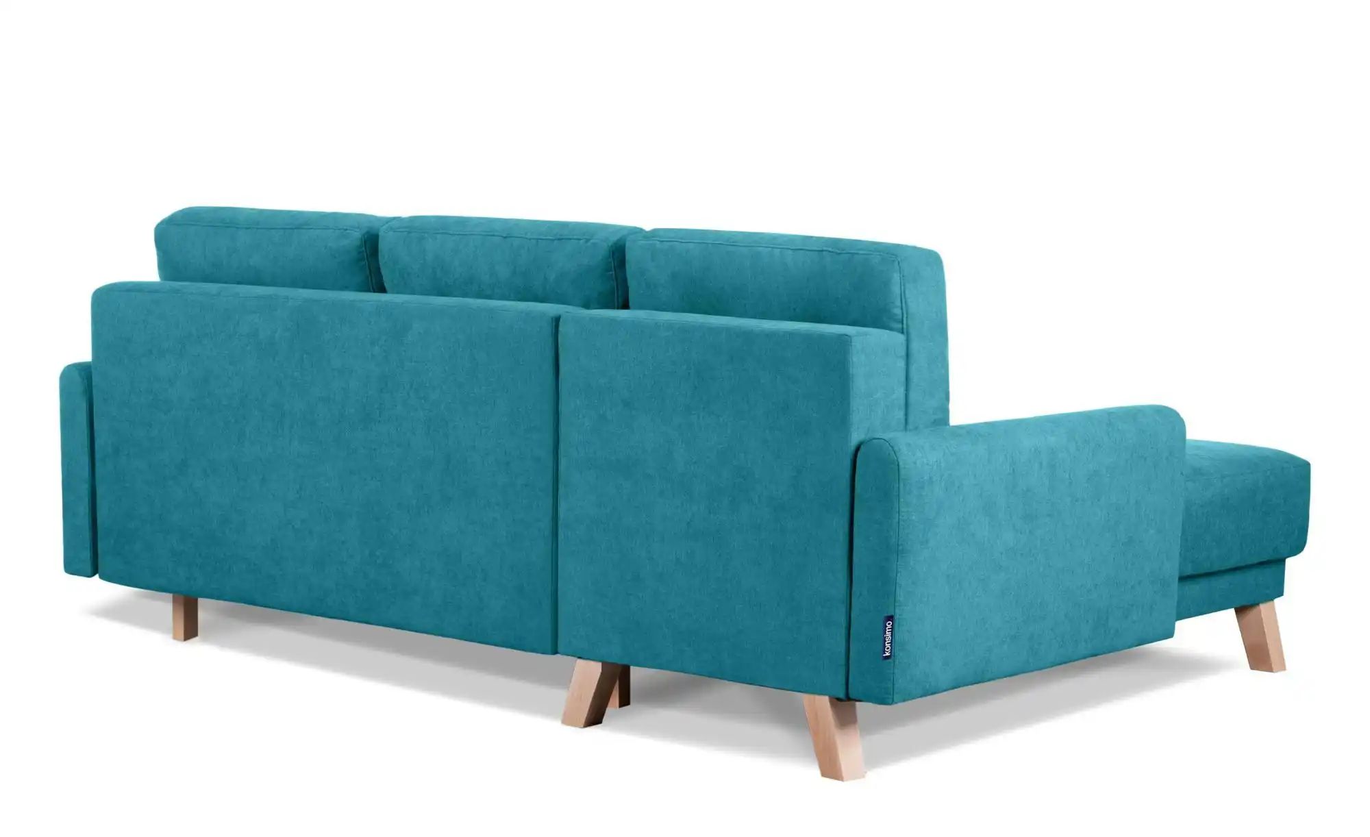 KONSIMO Ecksofa   ¦ blau ¦ Maße (cm): B: 228 H: 79 Polstermöbel > Sofas > E günstig online kaufen
