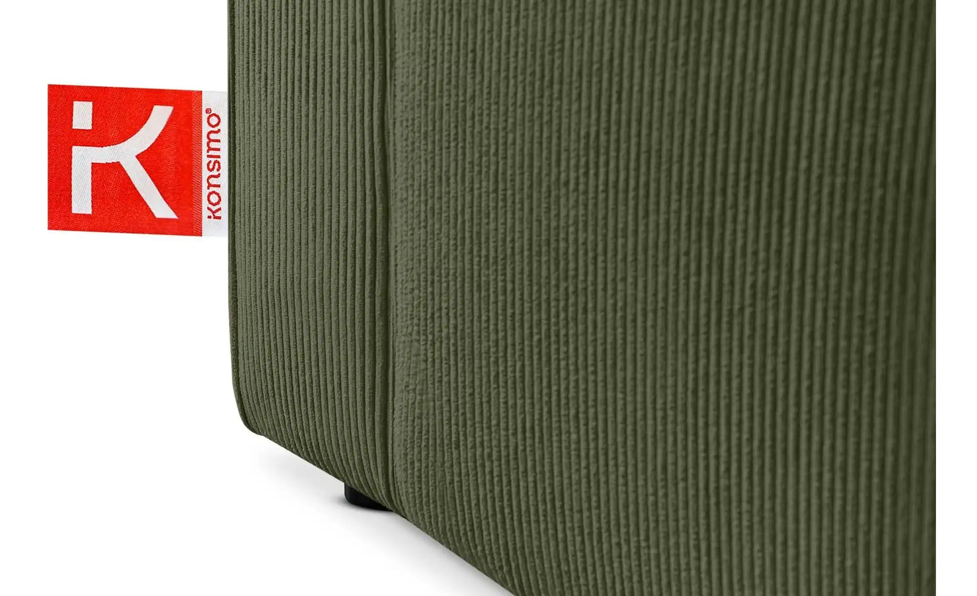 Thumbnail - KONSIMO Ecksofa  Napi ¦ grün ¦ Maße (cm): B: 262 H: 89 Polstermöbel > Sofas > Ecksofas - Höffner