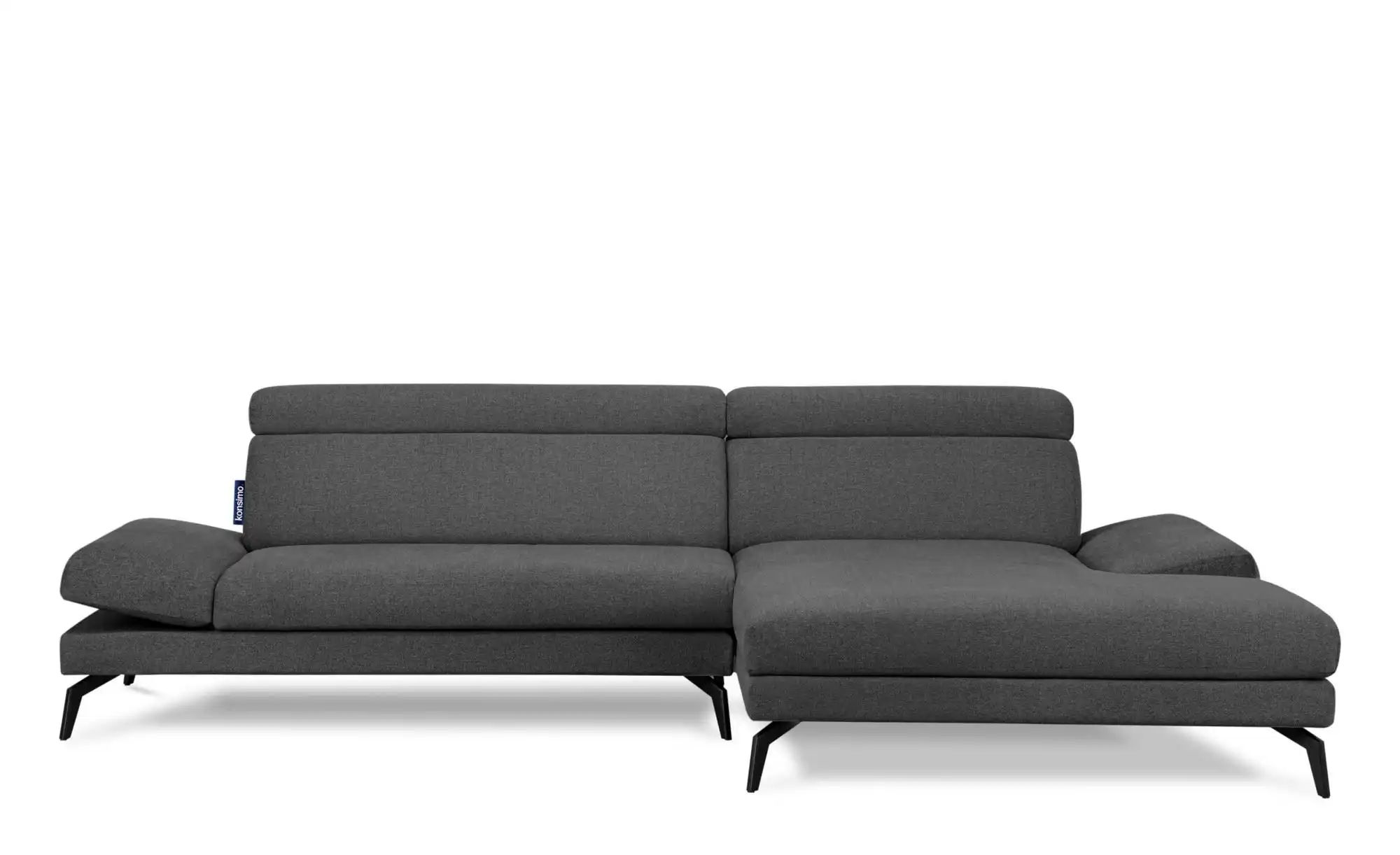 KONSIMO Ecksofa   ¦ grau ¦ Maße (cm): B: 285 H: 95 Polstermöbel > Sofas > E günstig online kaufen
