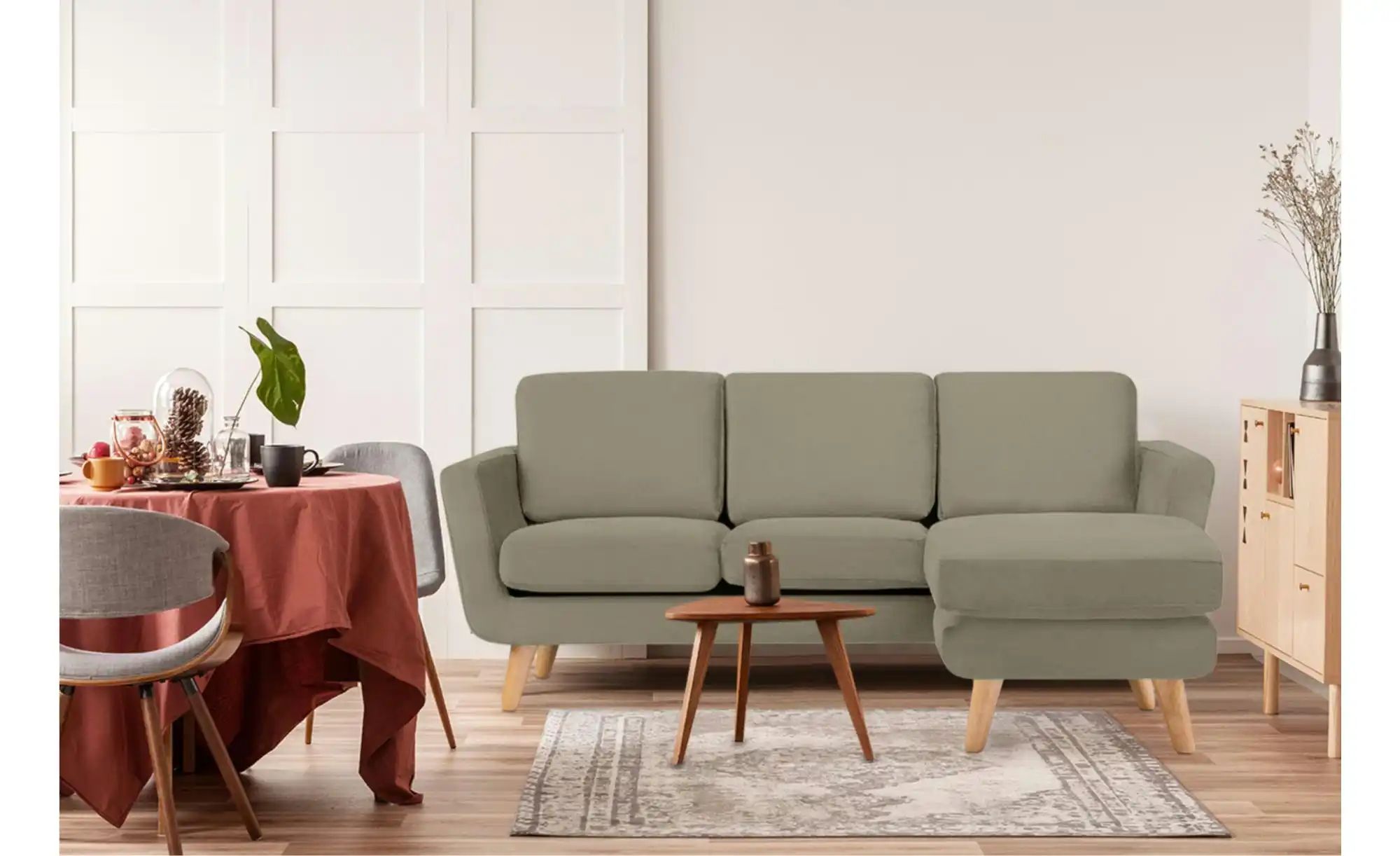 KONSIMO Ecksofa   ¦ beige ¦ Maße (cm): B: 190 H: 78 Polstermöbel > Sofas > günstig online kaufen