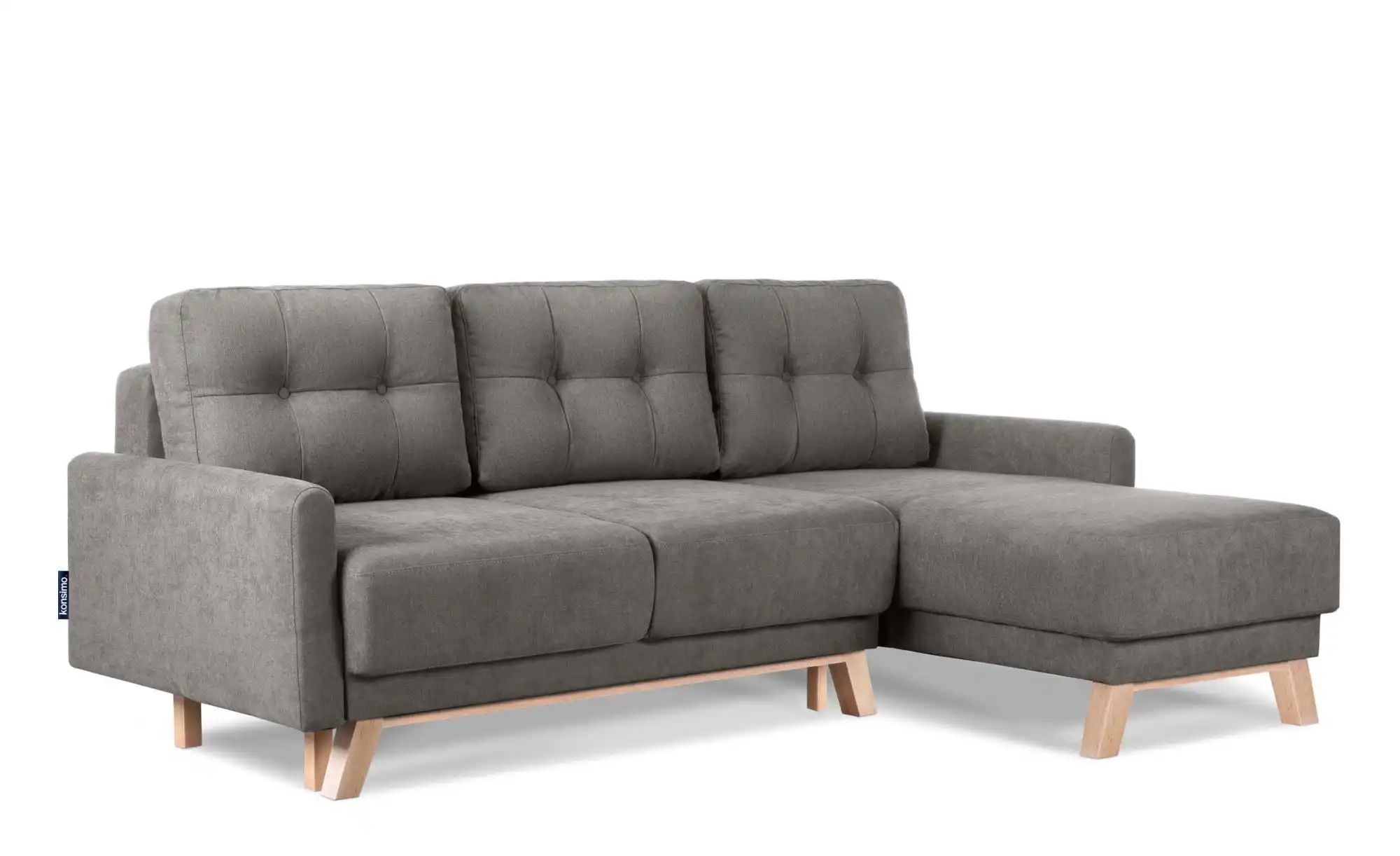 KONSIMO Ecksofa   ¦ grau ¦ Maße (cm): B: 228 H: 79 Polstermöbel > Sofas > E günstig online kaufen