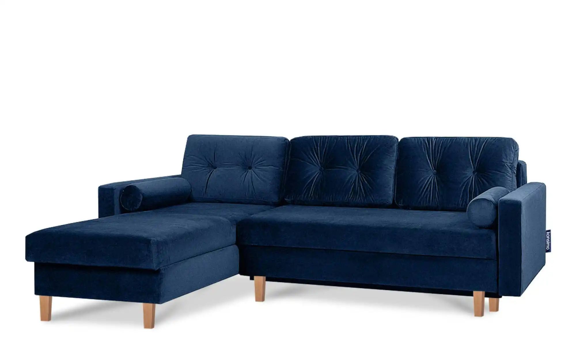 KONSIMO Ecksofa   ¦ blau ¦ Maße (cm): B: 240 H: 75 Polstermöbel > Sofas > E günstig online kaufen