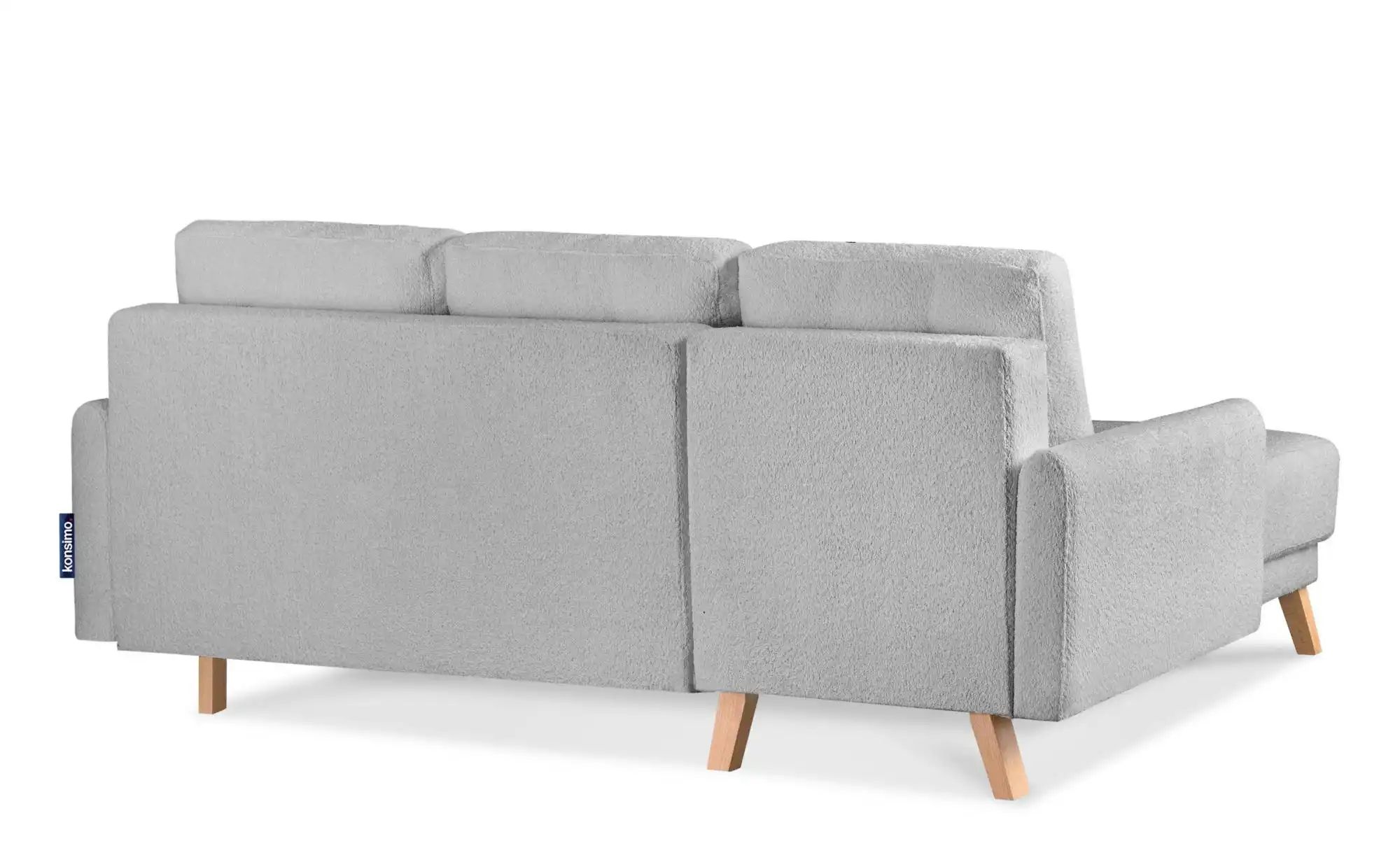 KONSIMO Ecksofa   ¦ grau ¦ Maße (cm): B: 228 H: 79 Polstermöbel > Sofas > E günstig online kaufen